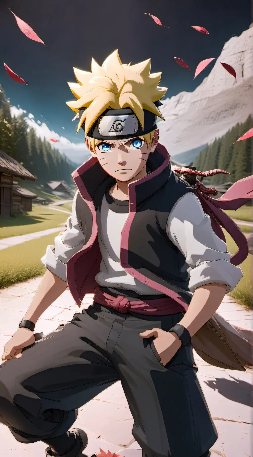 ai character: Boruto background