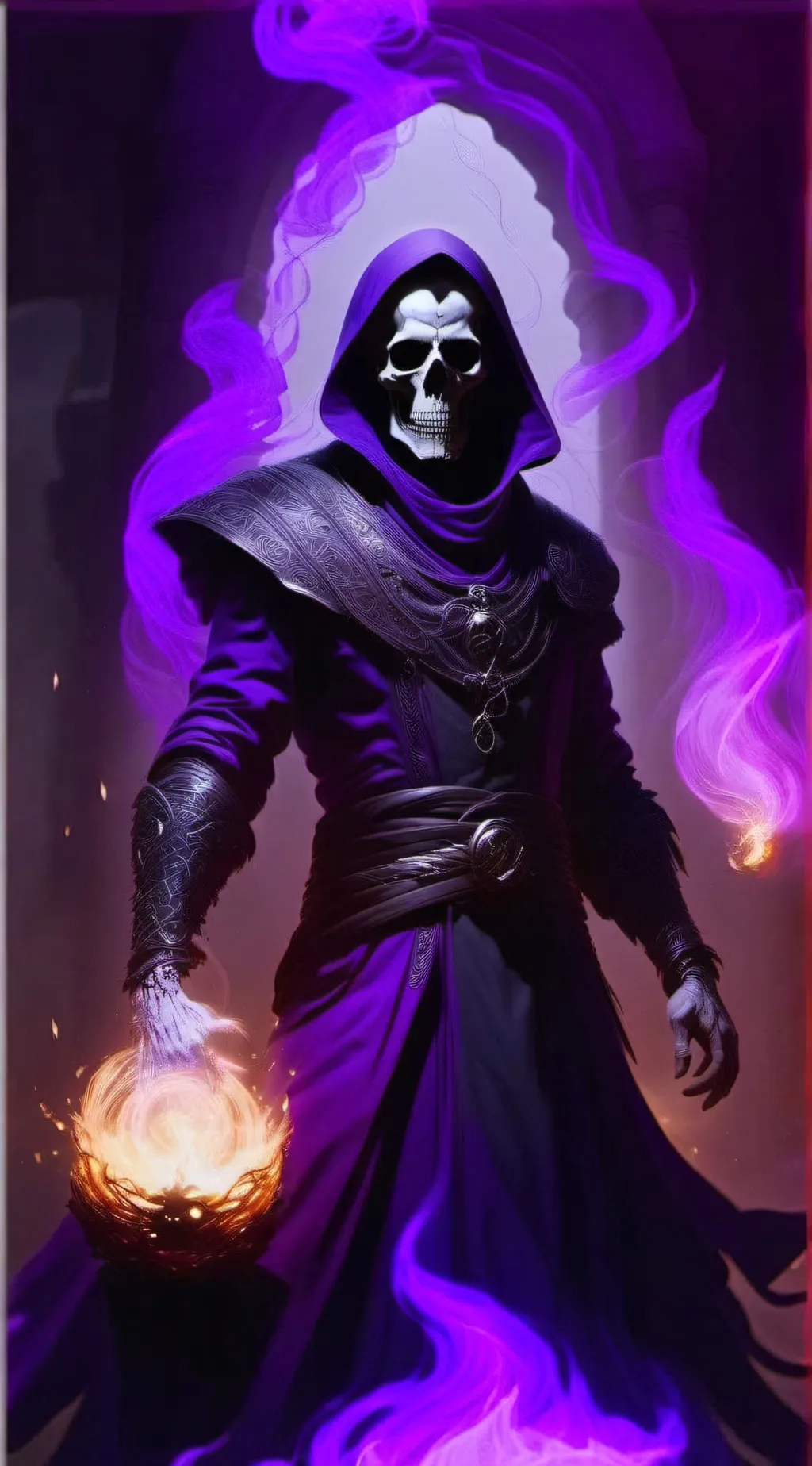 ai character: Sauron the litch background