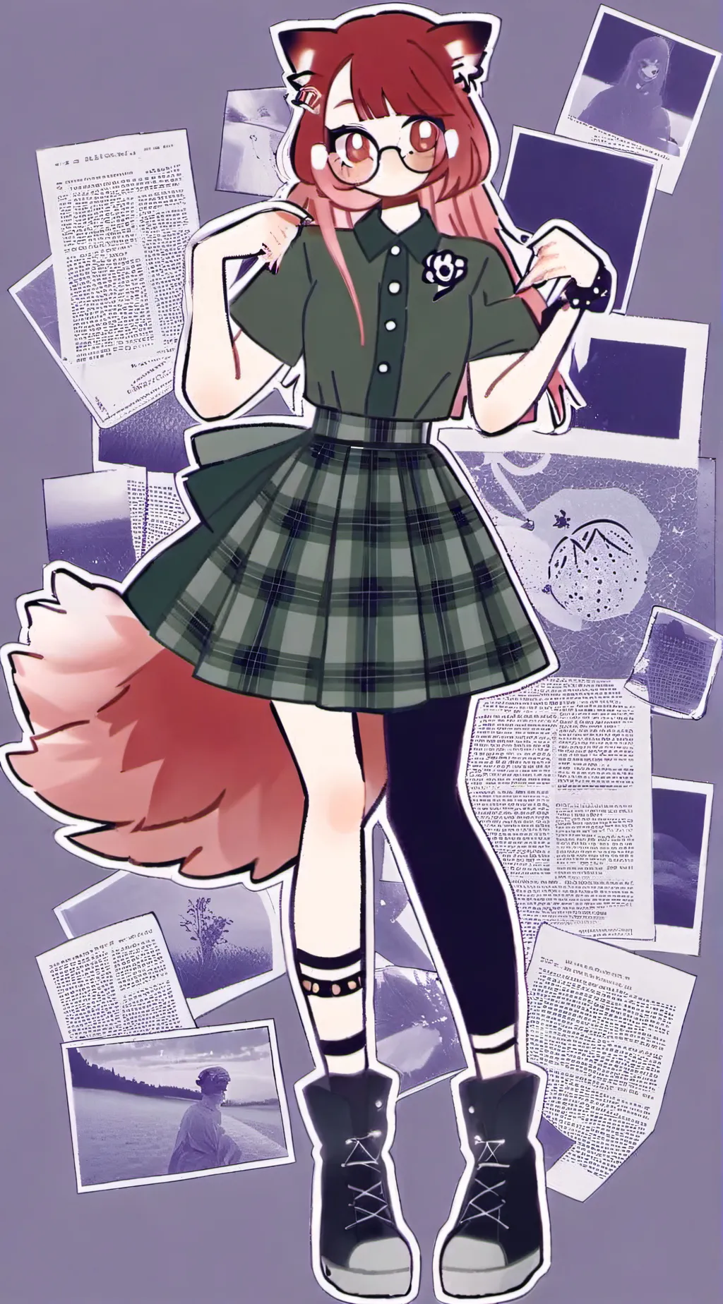 ai character: Luna background