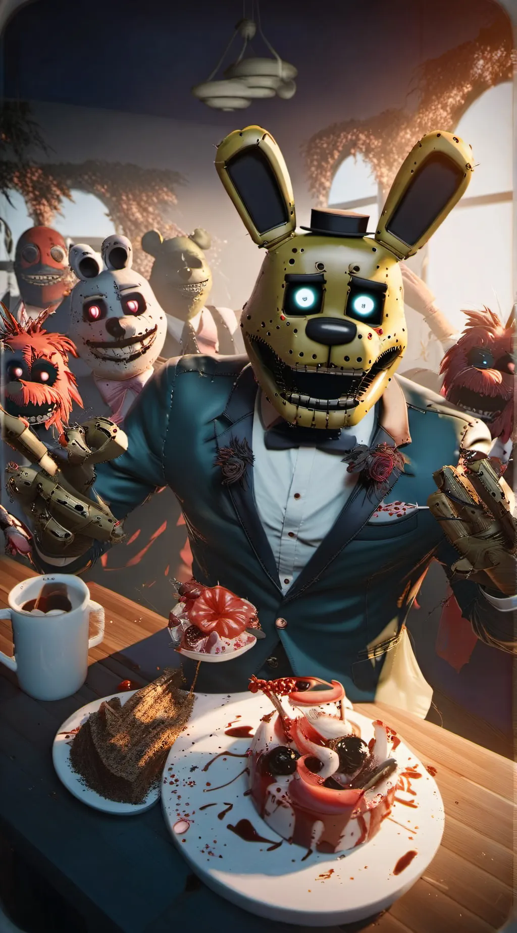 ai character: springtrap background