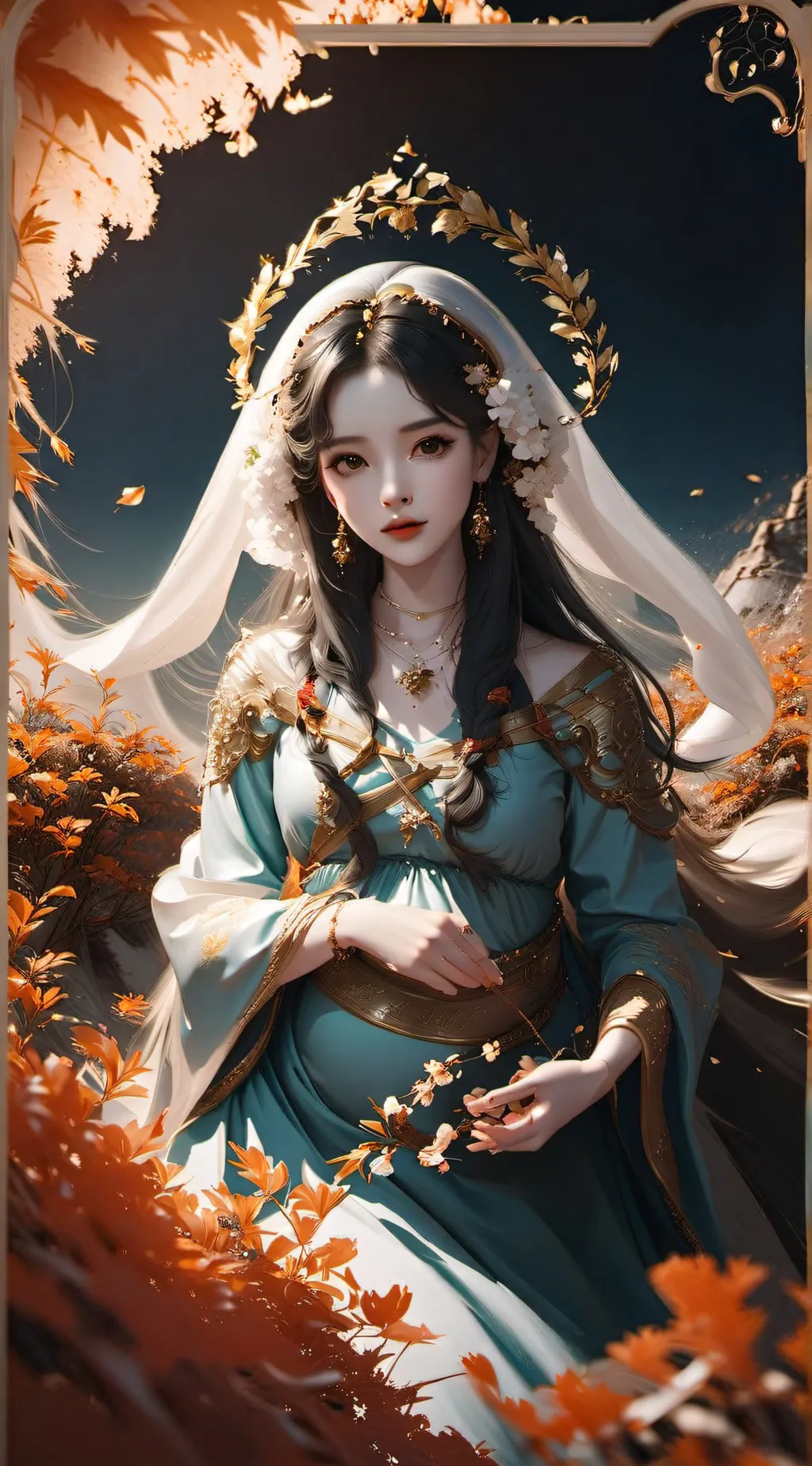 ai character: lavander background