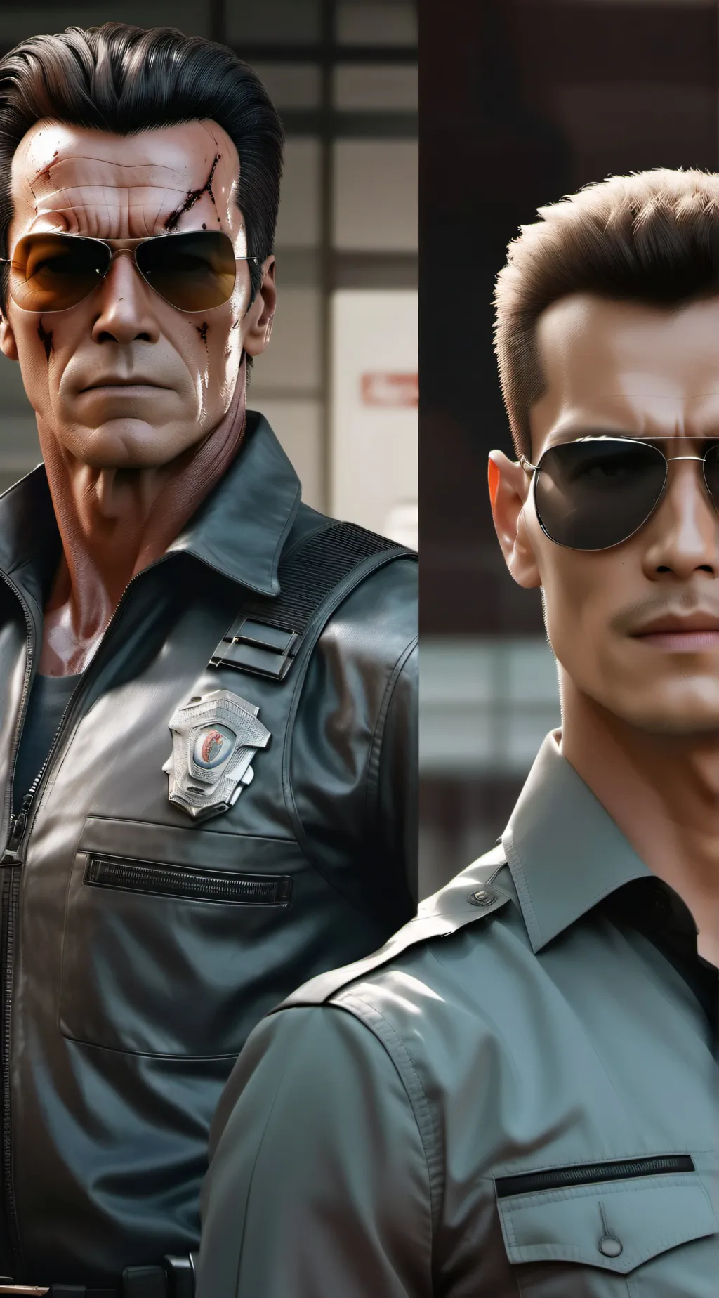 ai character: Terminator  Battle background