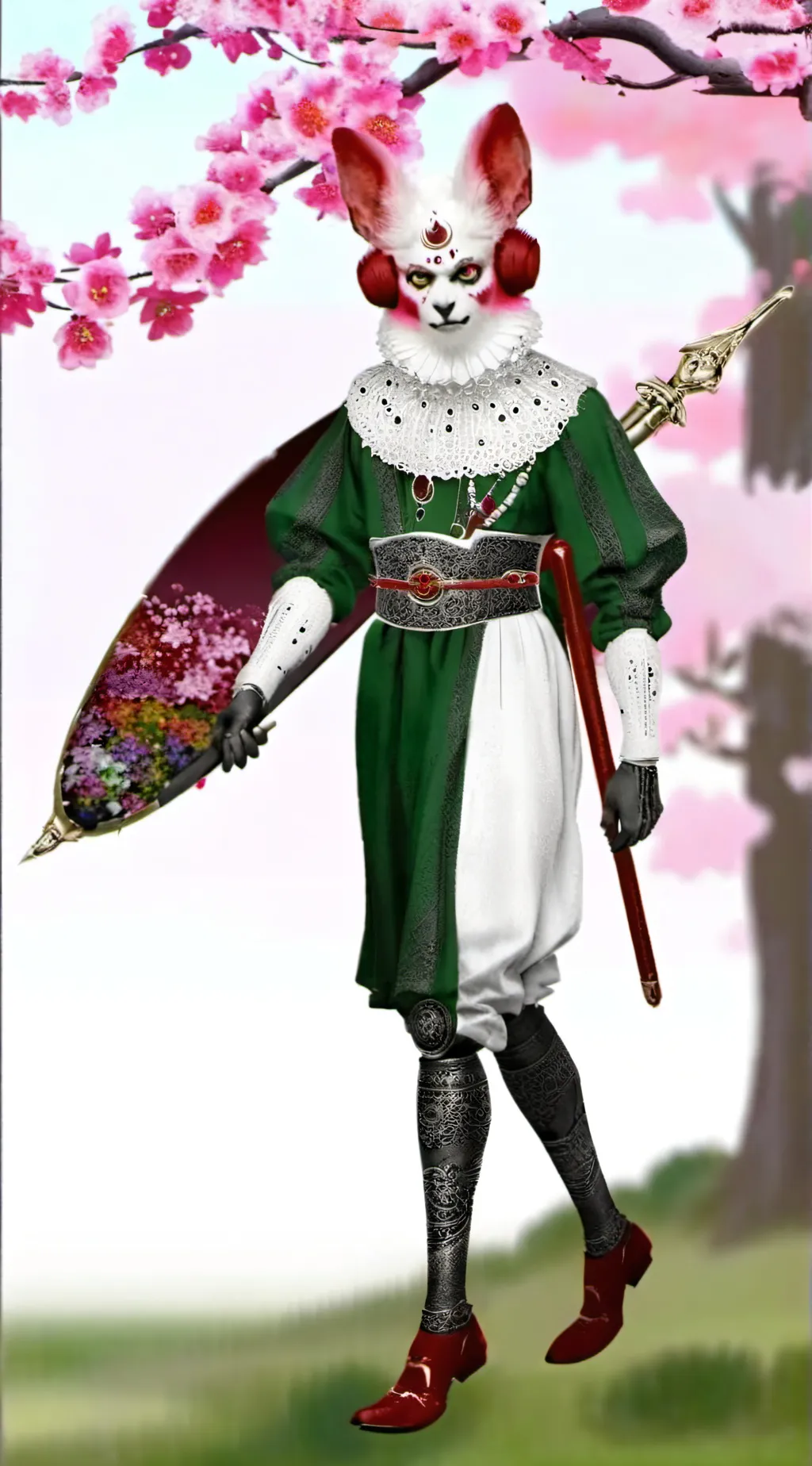 ai character: Harness machine  background