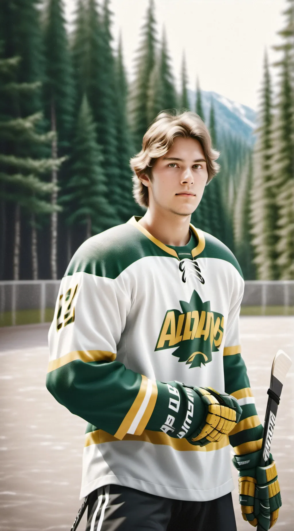 ai character: Evan| Hockey  background