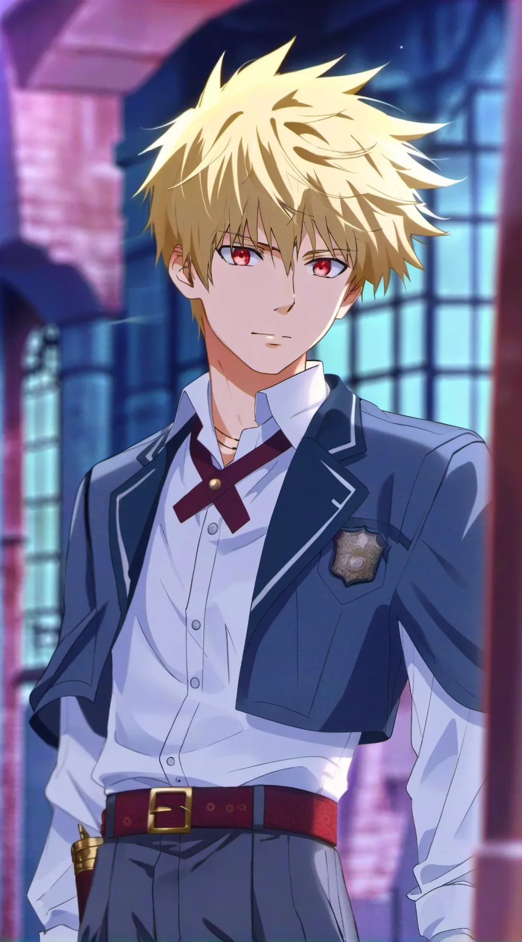 ai character: bakugo  background