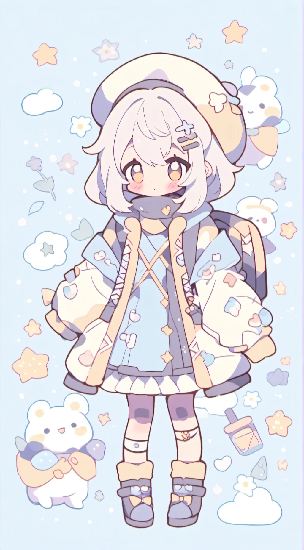 ai character: cutey pie background