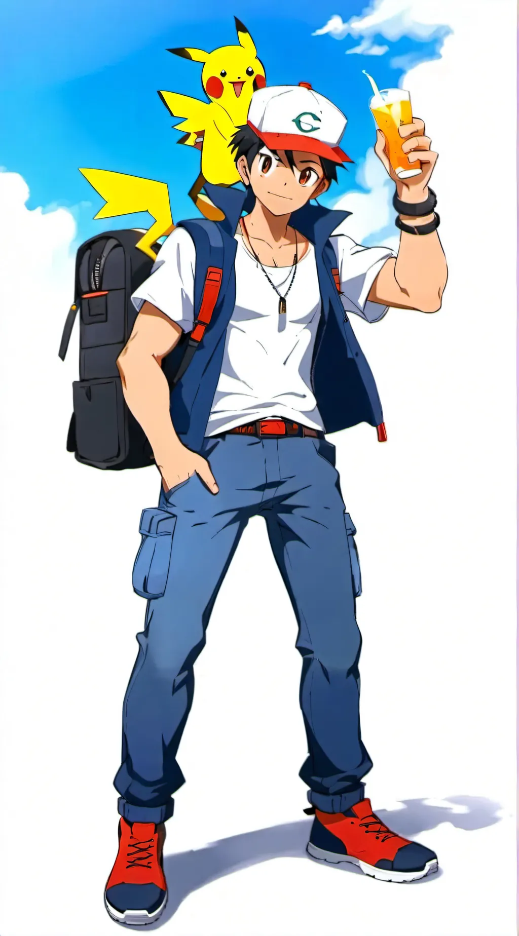 ai character: Ash background