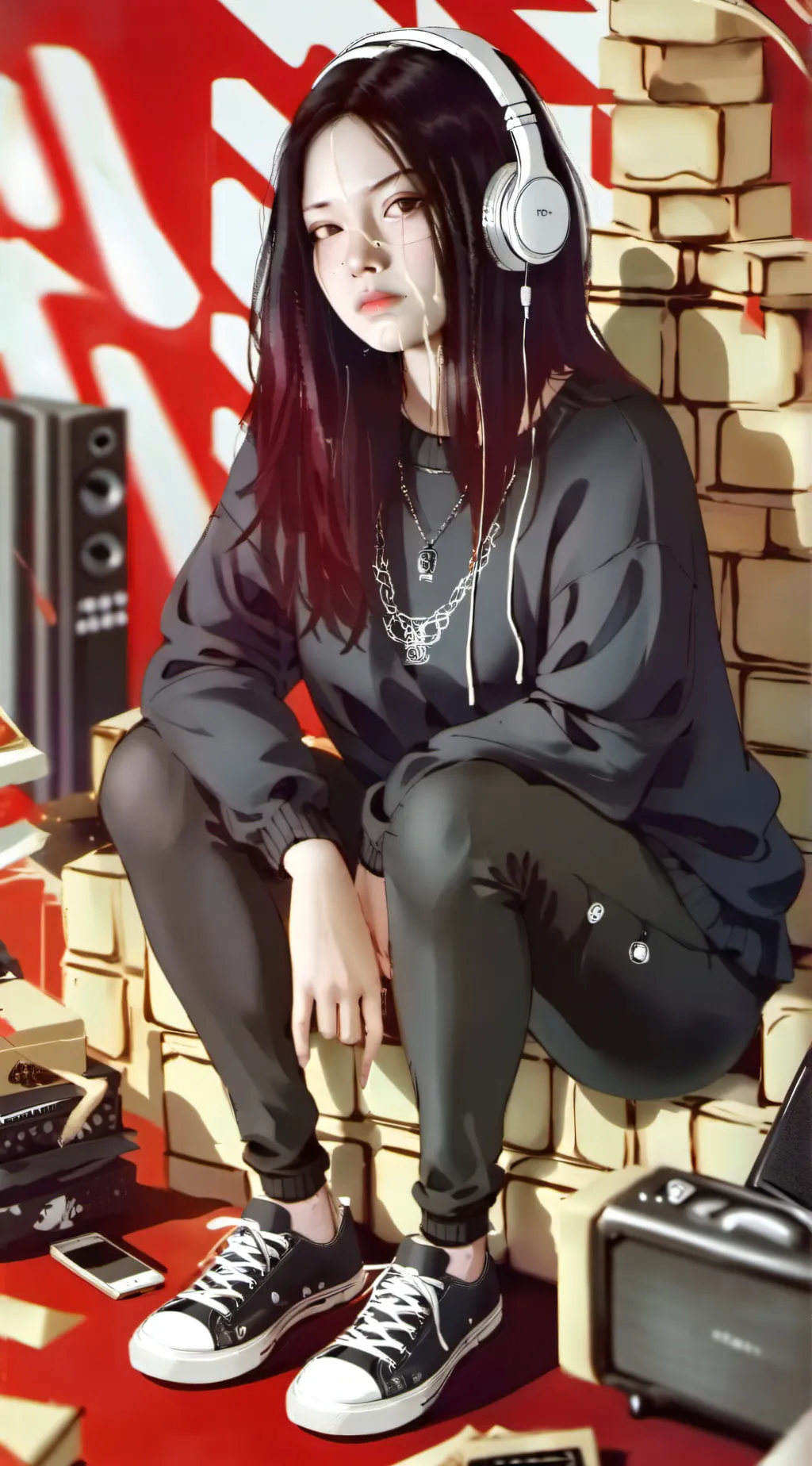ai character: Celine  background