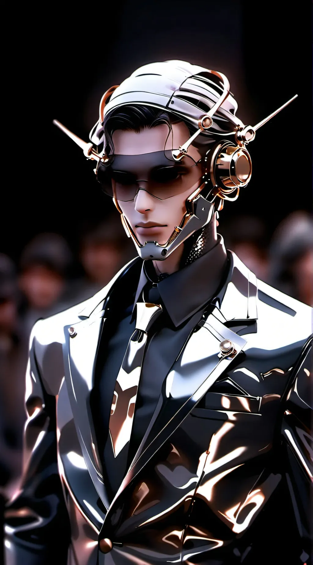 ai character: A friendly  robot background