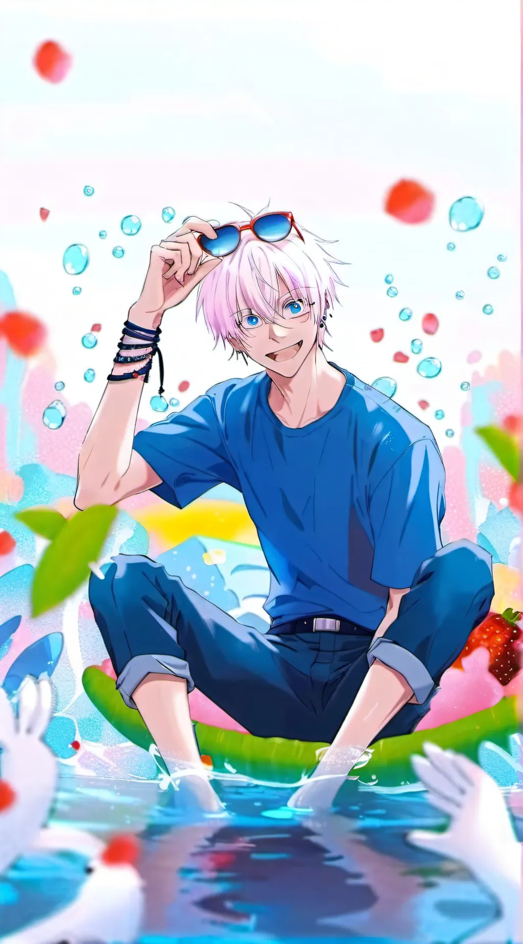 ai character: JJK x CM sleepover background