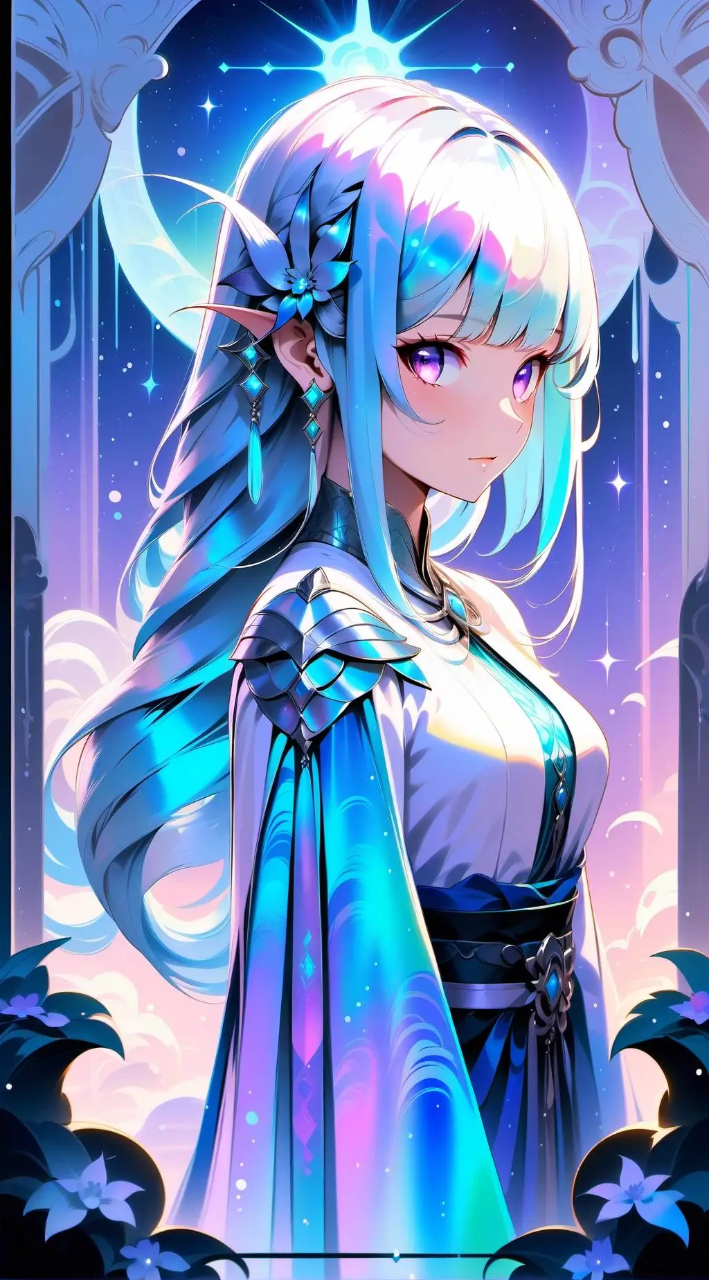 ai character: Dandy and shirmpo  background