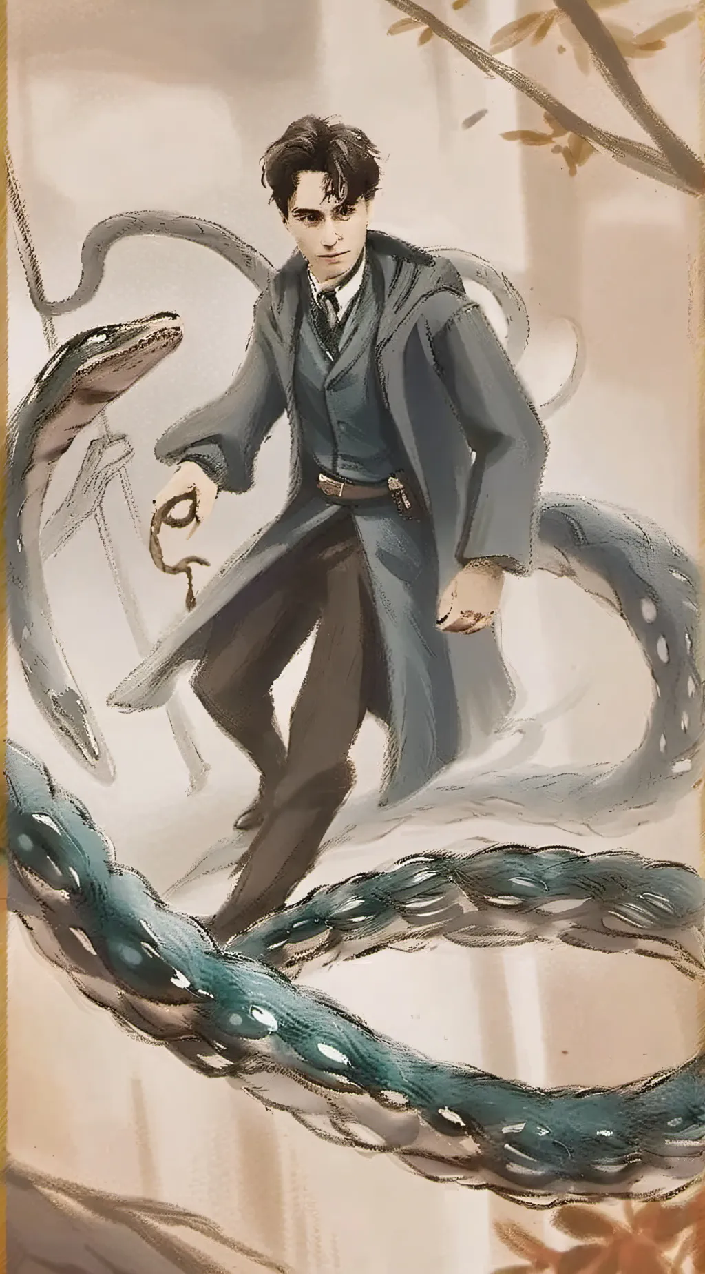 ai character: TOM RIDDLE background