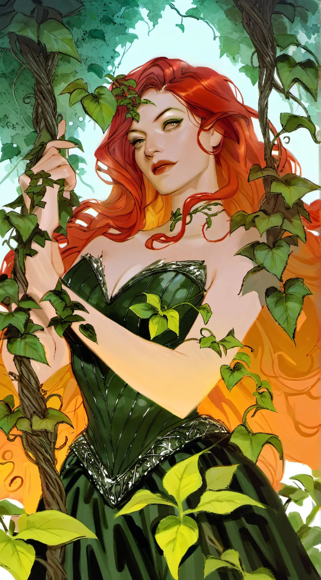 ai character: Poison ivy  background