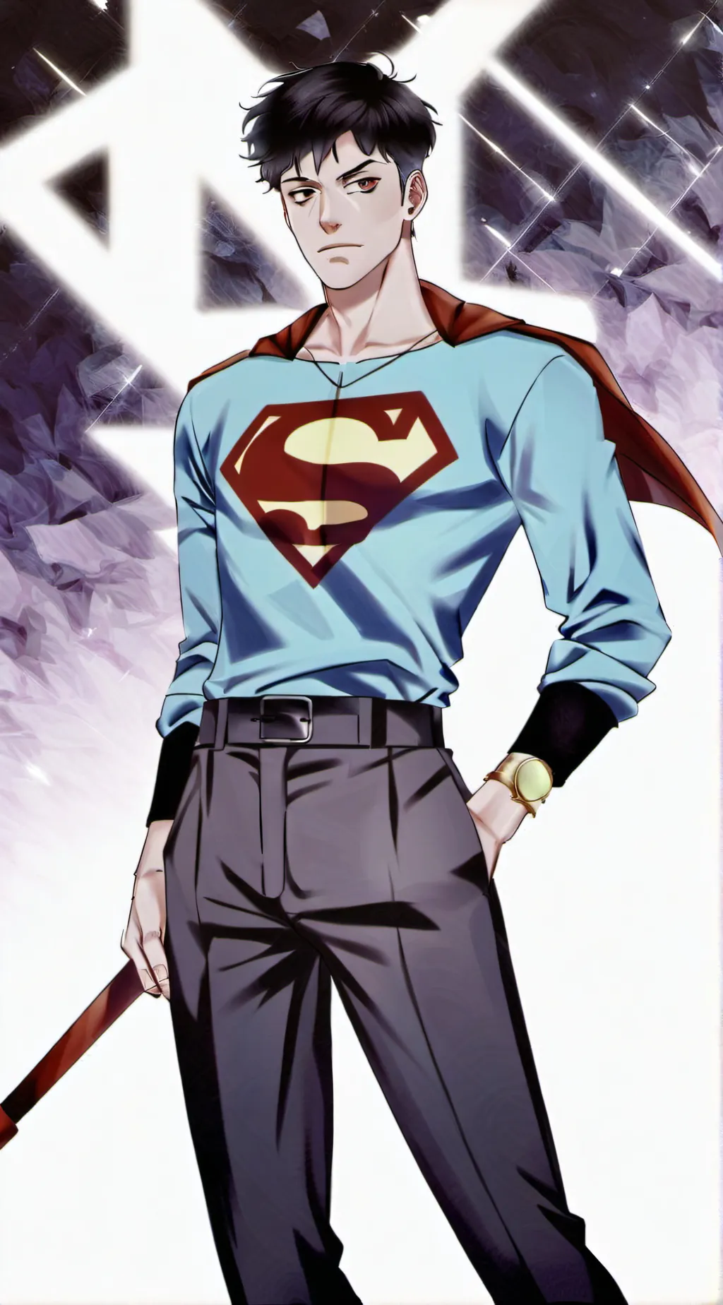ai character: superboy background