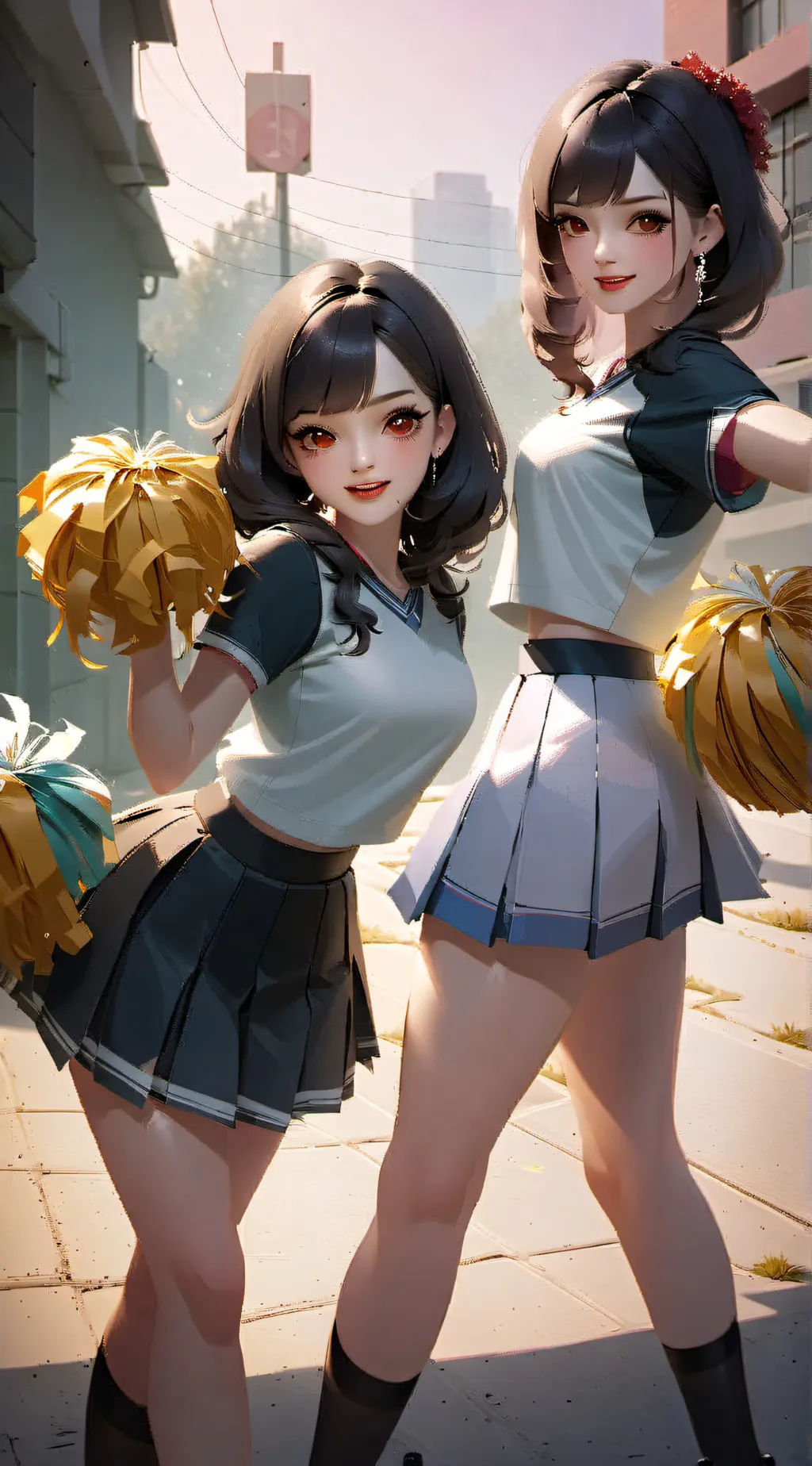 ai character: Popular girl  background