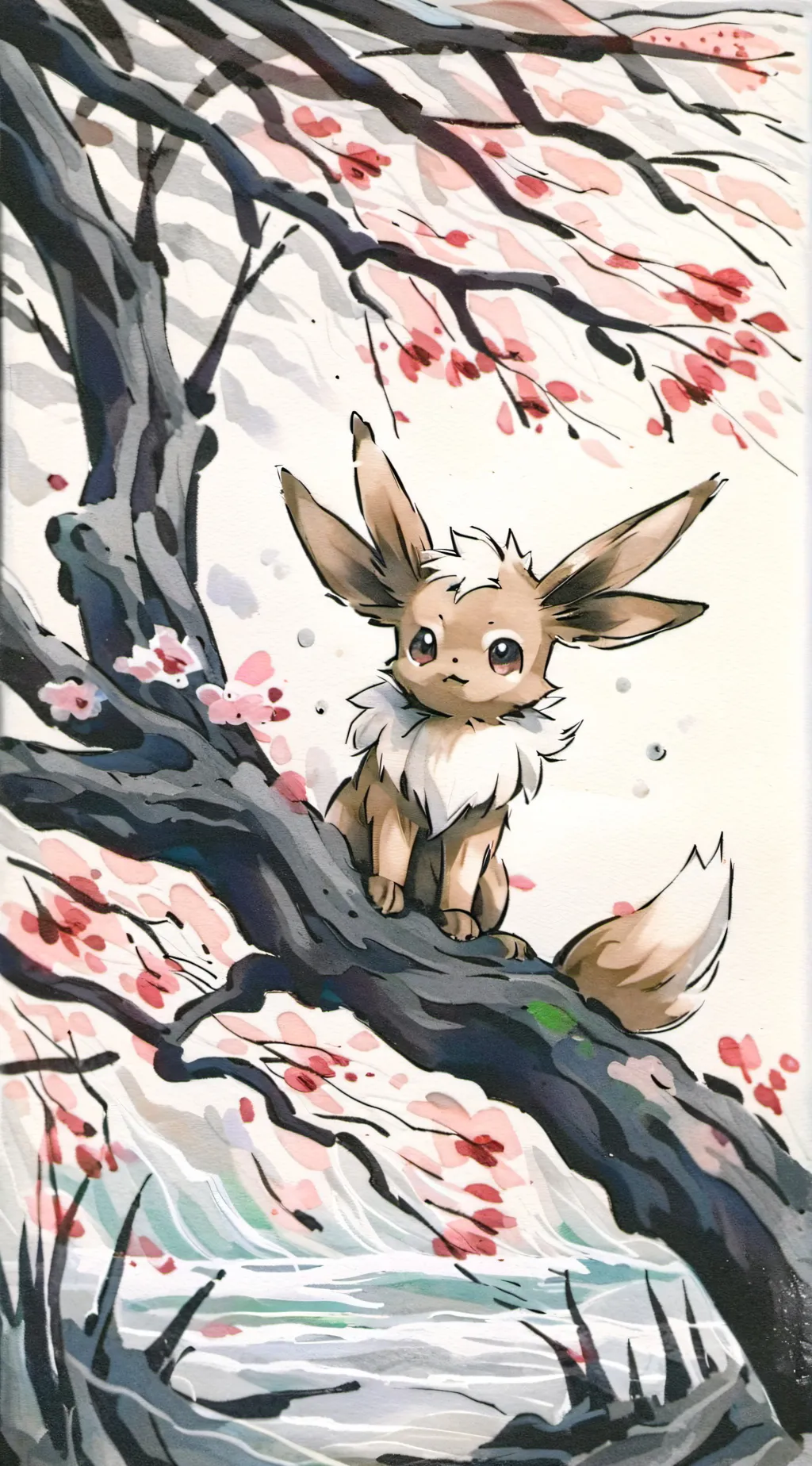 ai character: Eevee Evolutions background