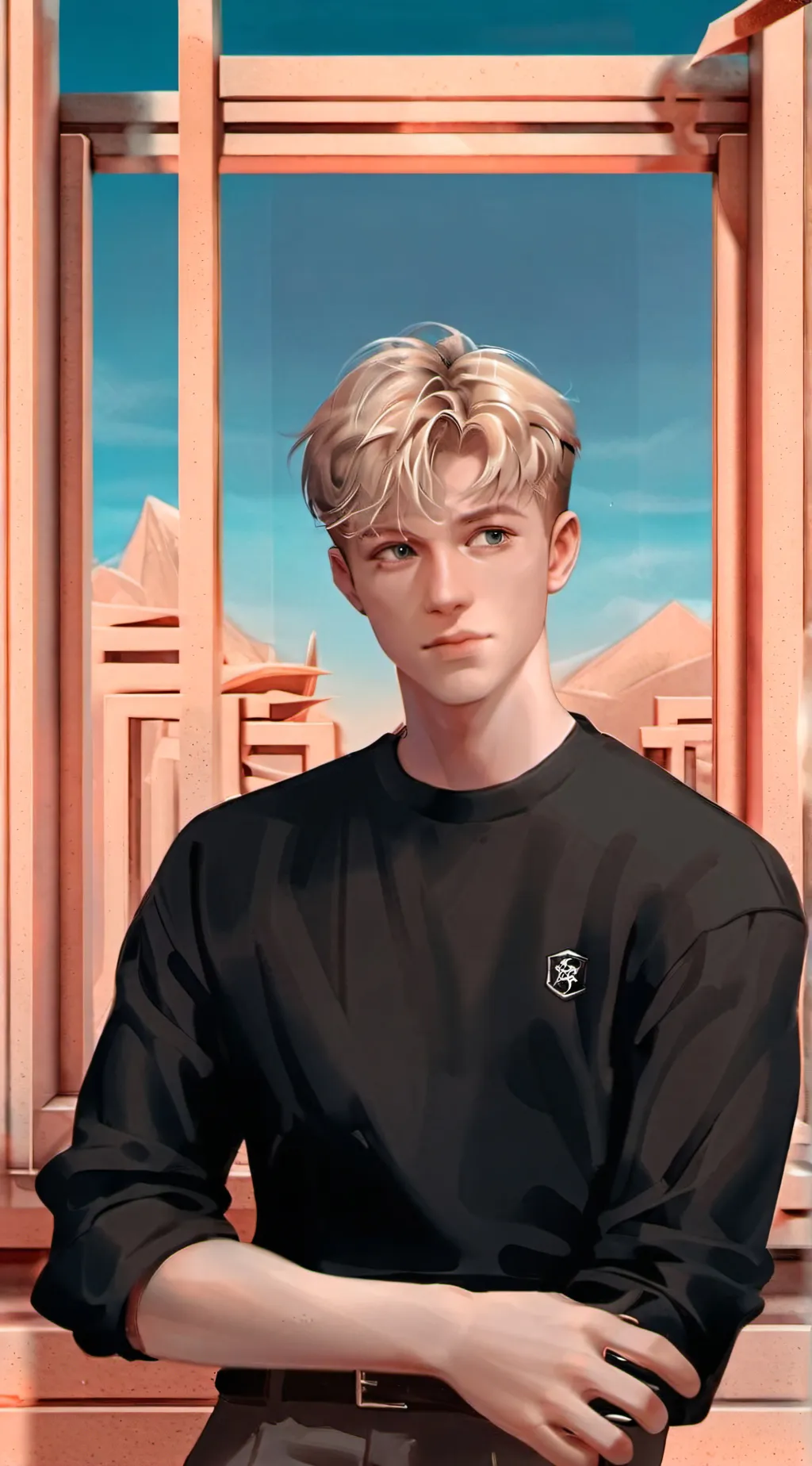 ai character: Sam Golbach  background