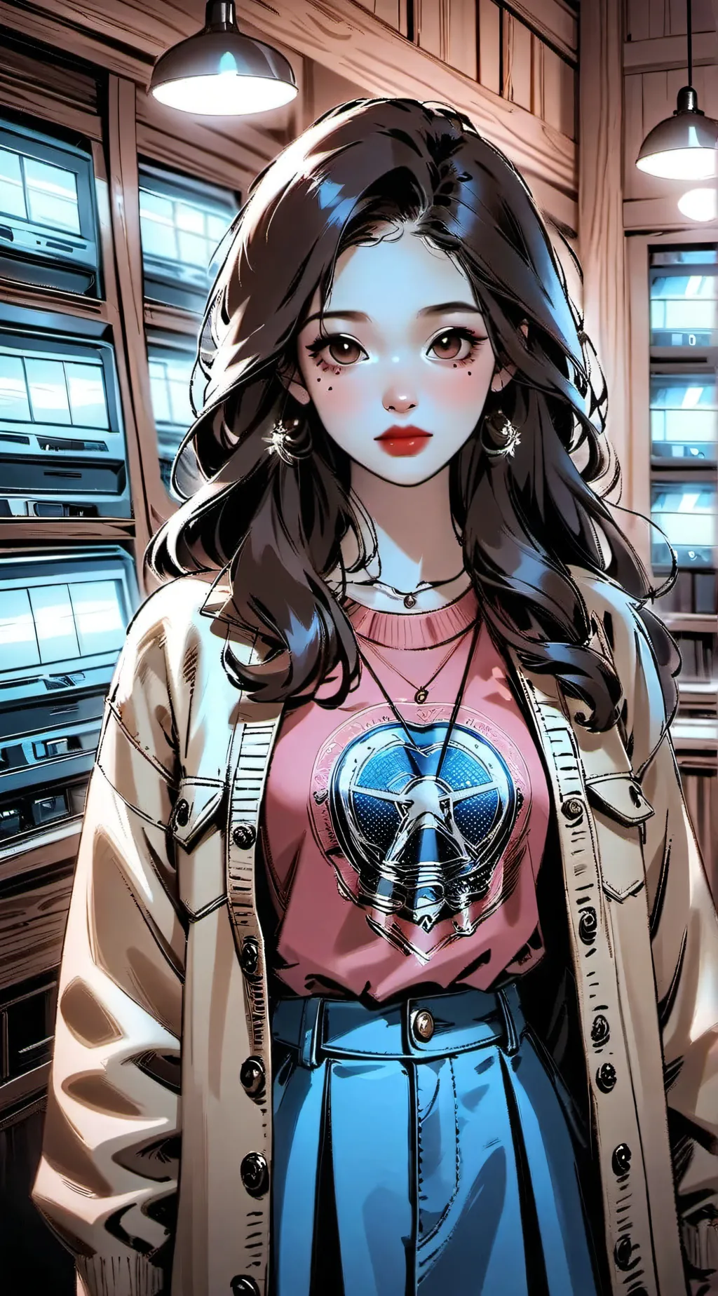 ai character: Allana  background