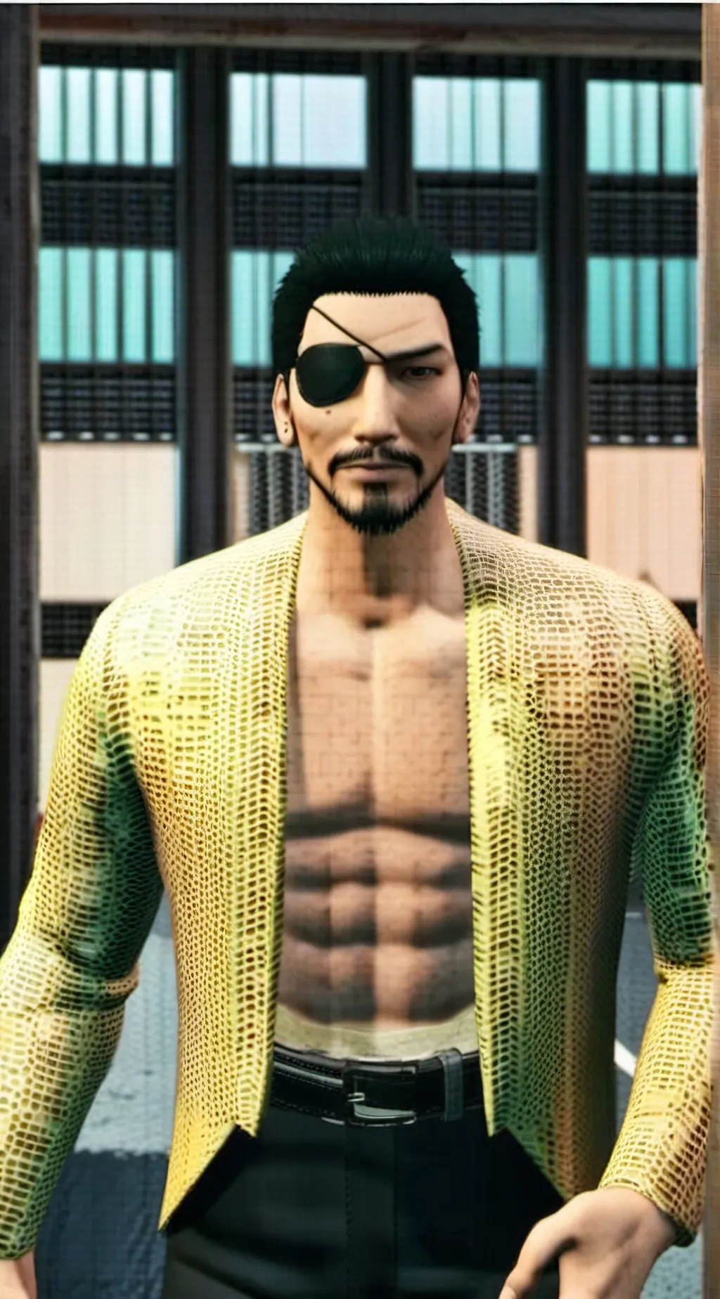 ai character: Goro majima background