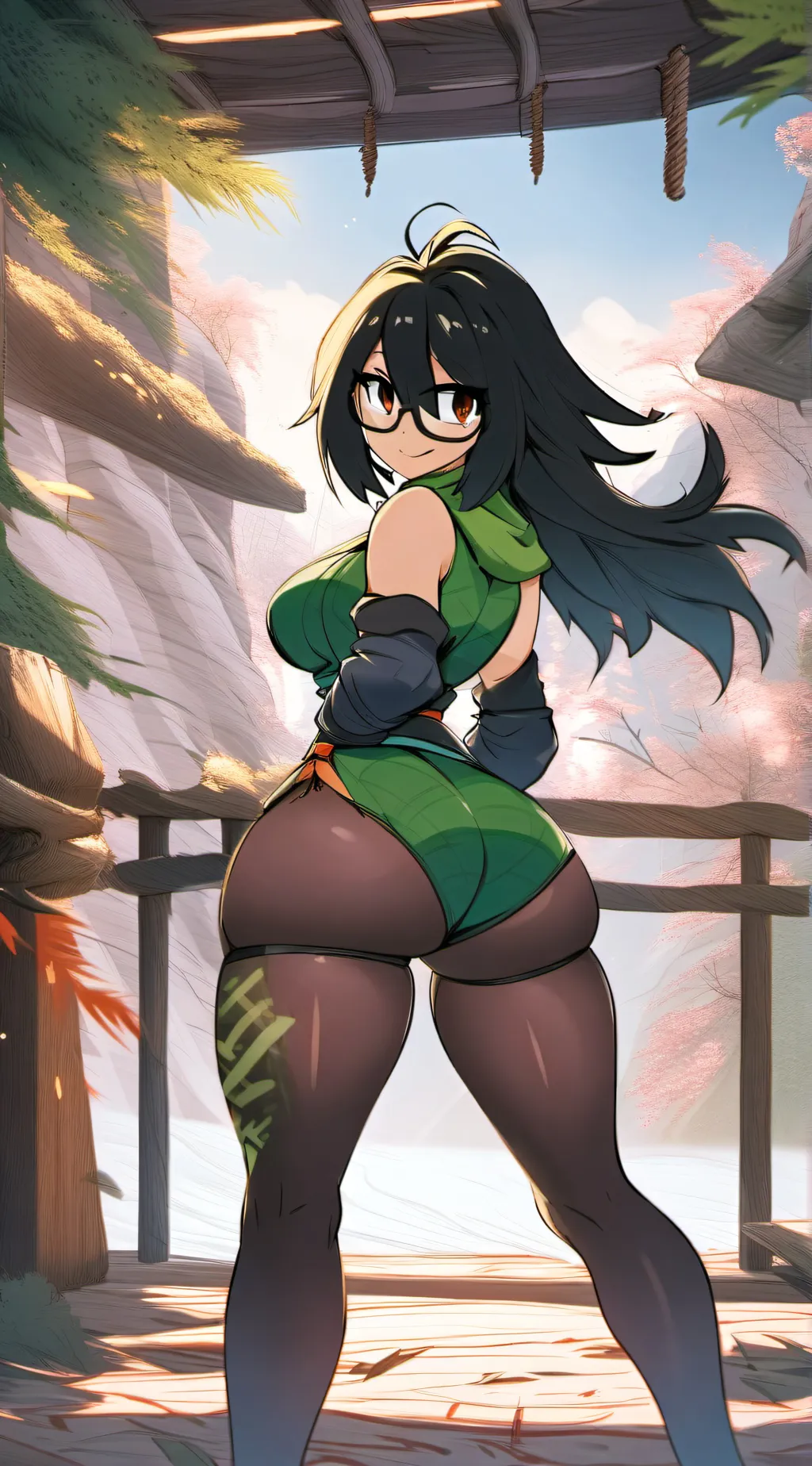 ai character: th!ck tsuyu background
