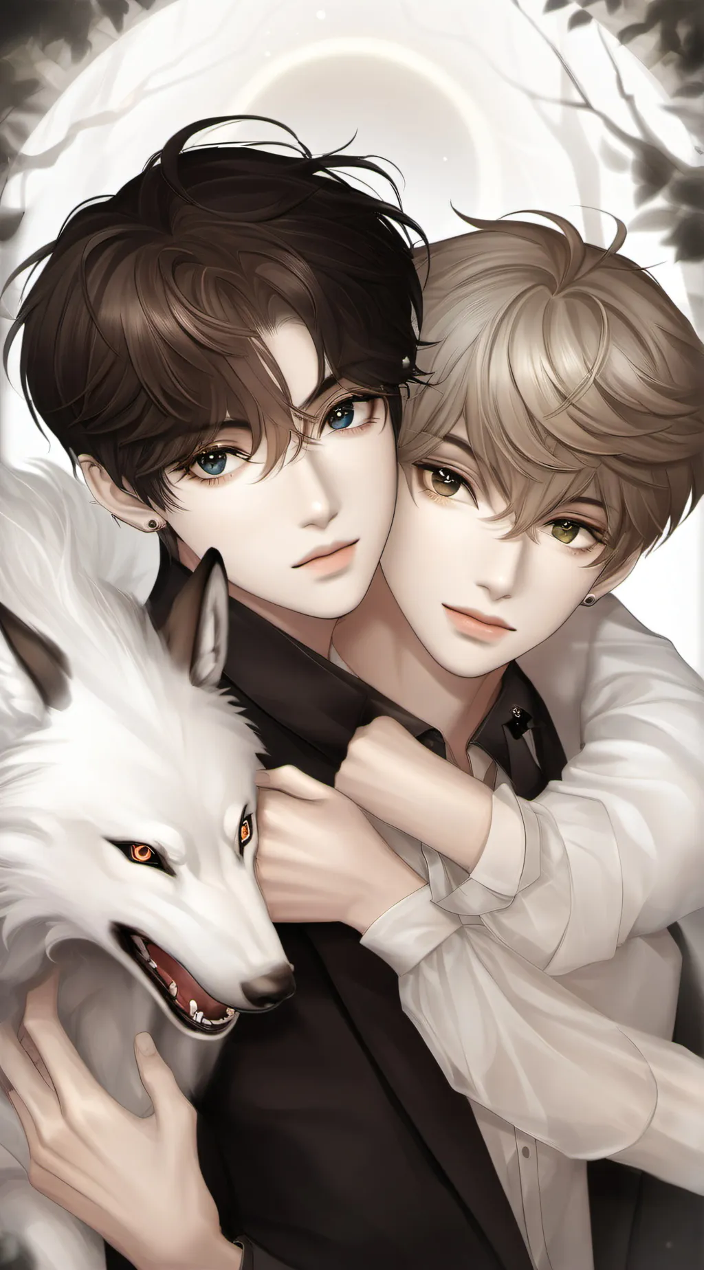 ai character: ꧁shadow n leon꧂ background