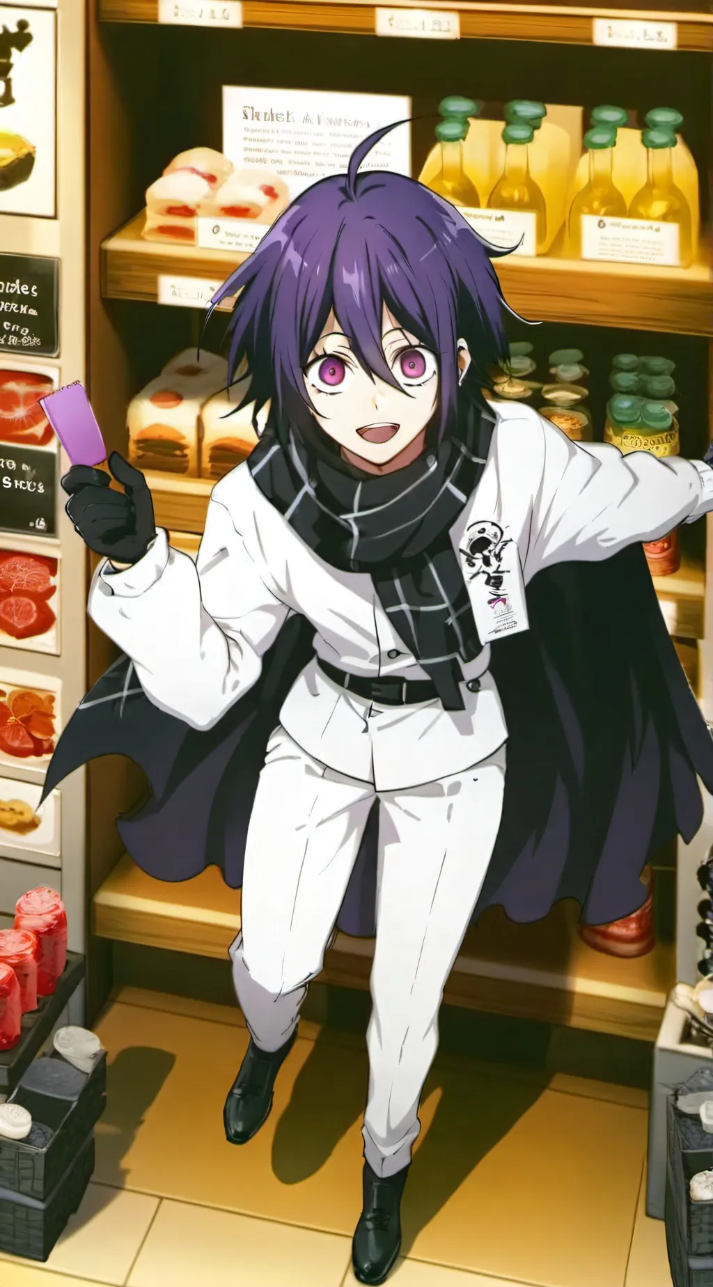 ai character: Kokichi Oma background