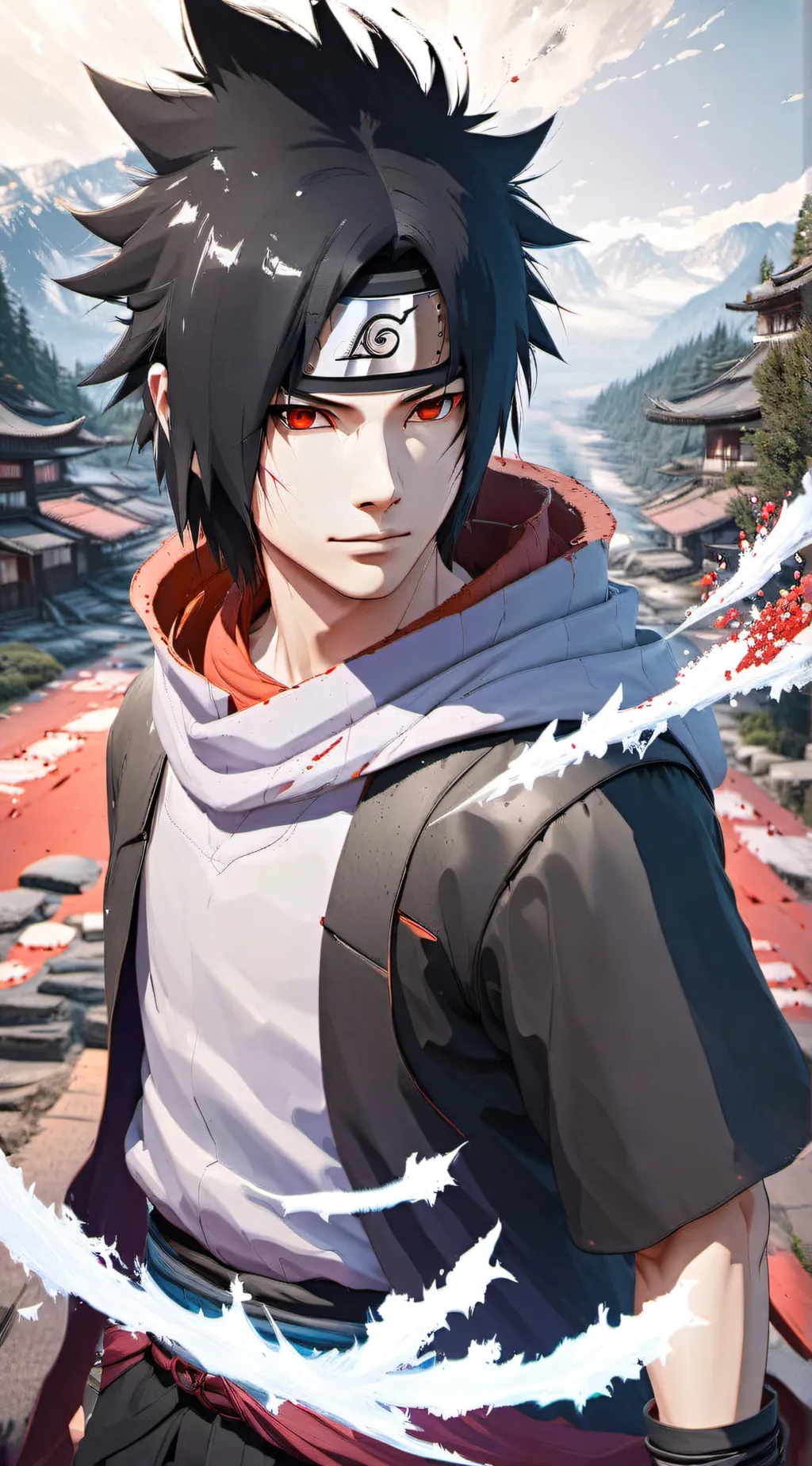ai character: sasuke uchiha background