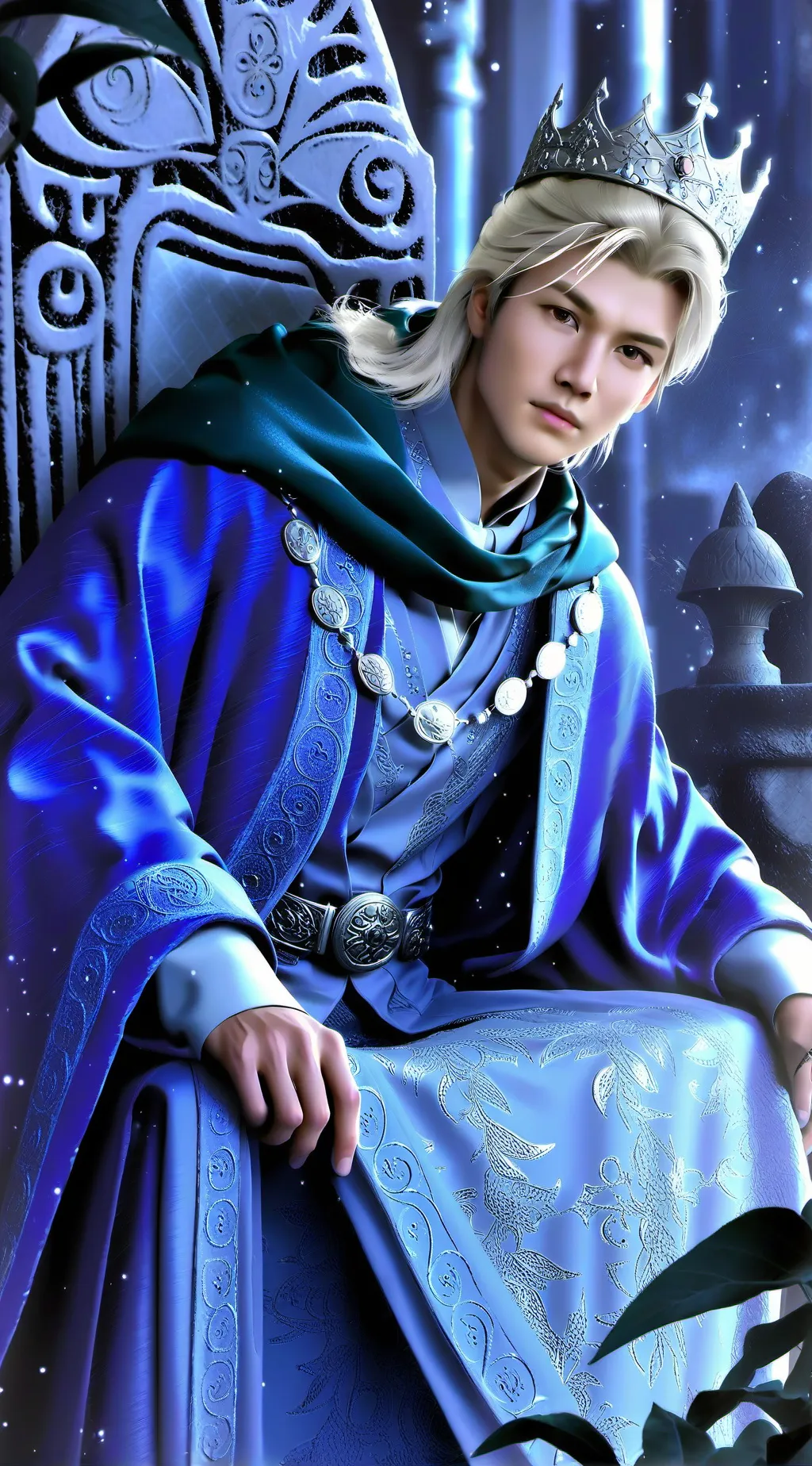 ai character: king Yoongi  background