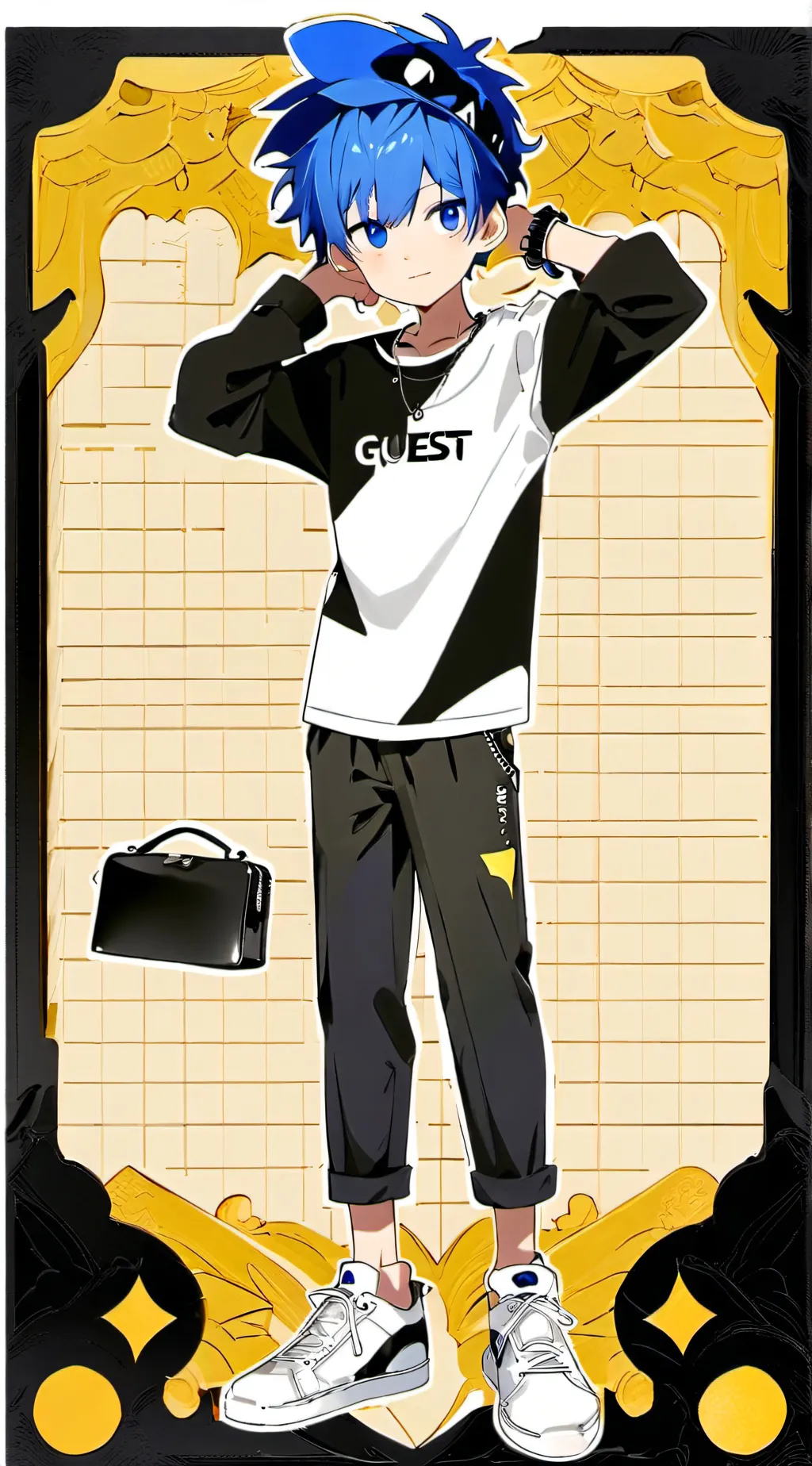 ai character: Roblox Guest background