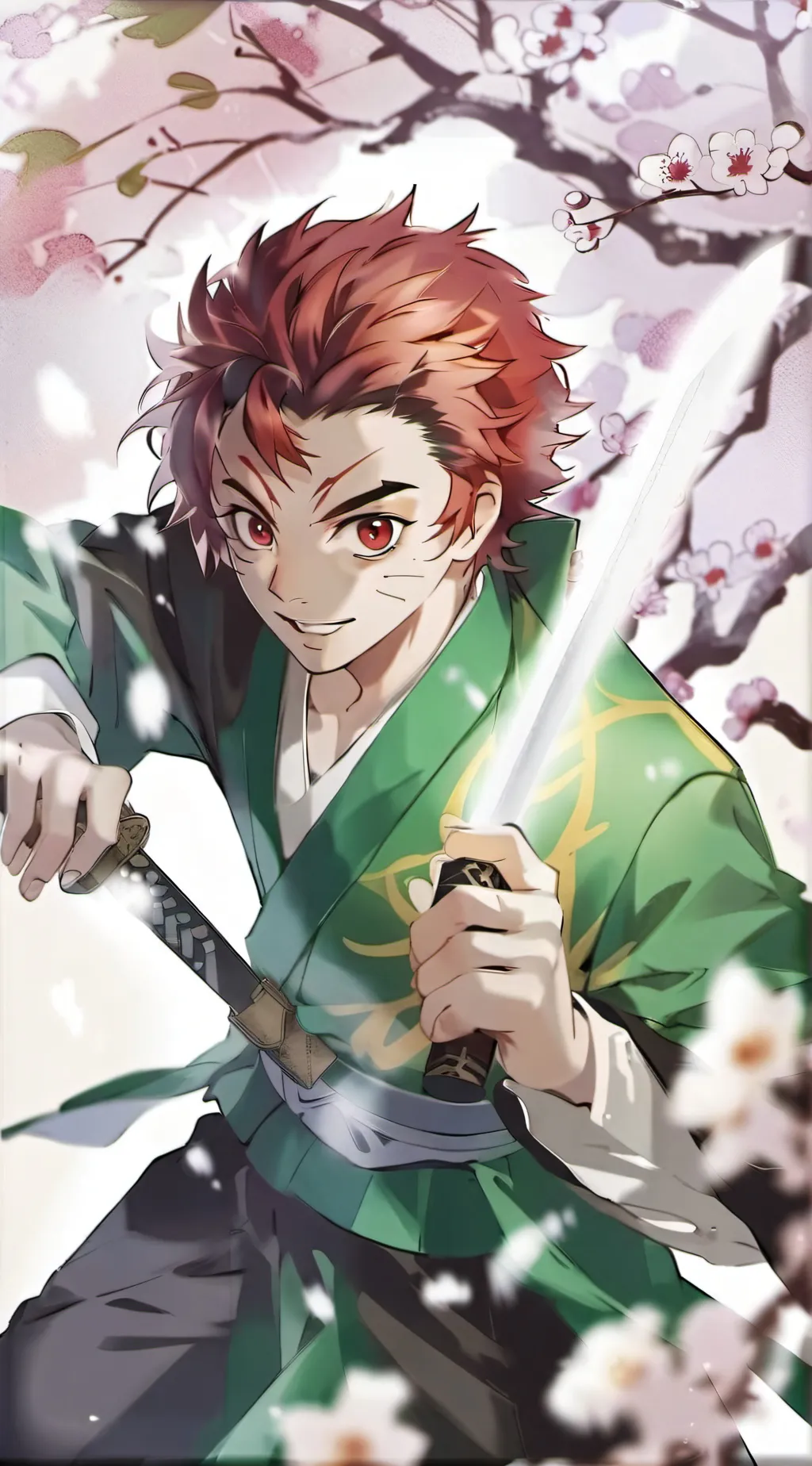 ai character: tanjiro kamado  ☆ background