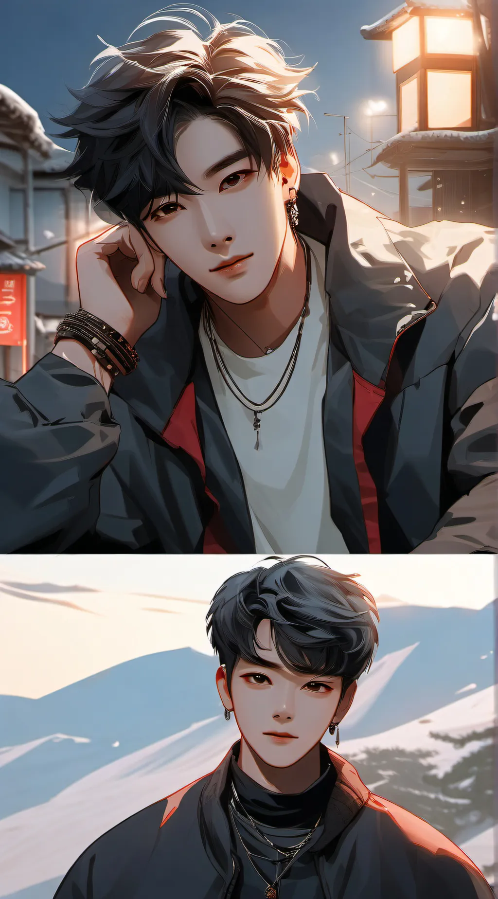 ai character: hyunlix  background