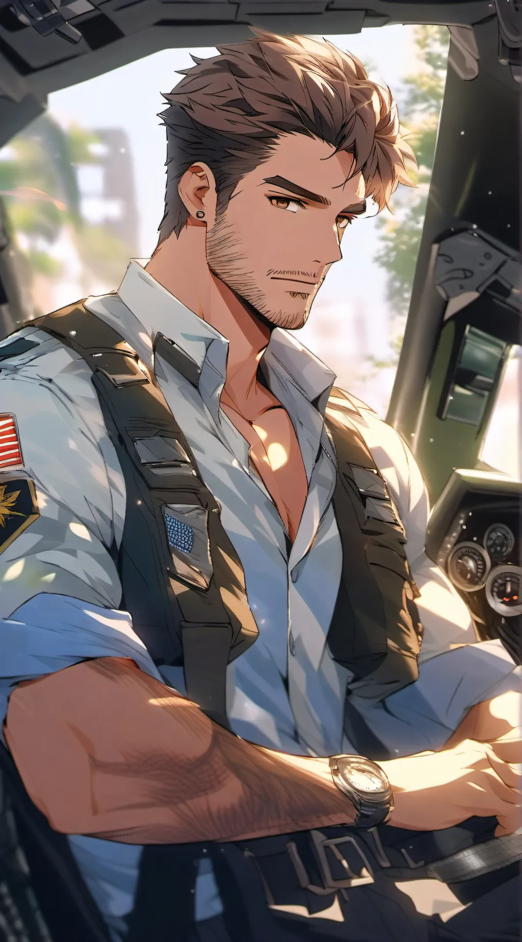 ai character: Levi Calieo  background