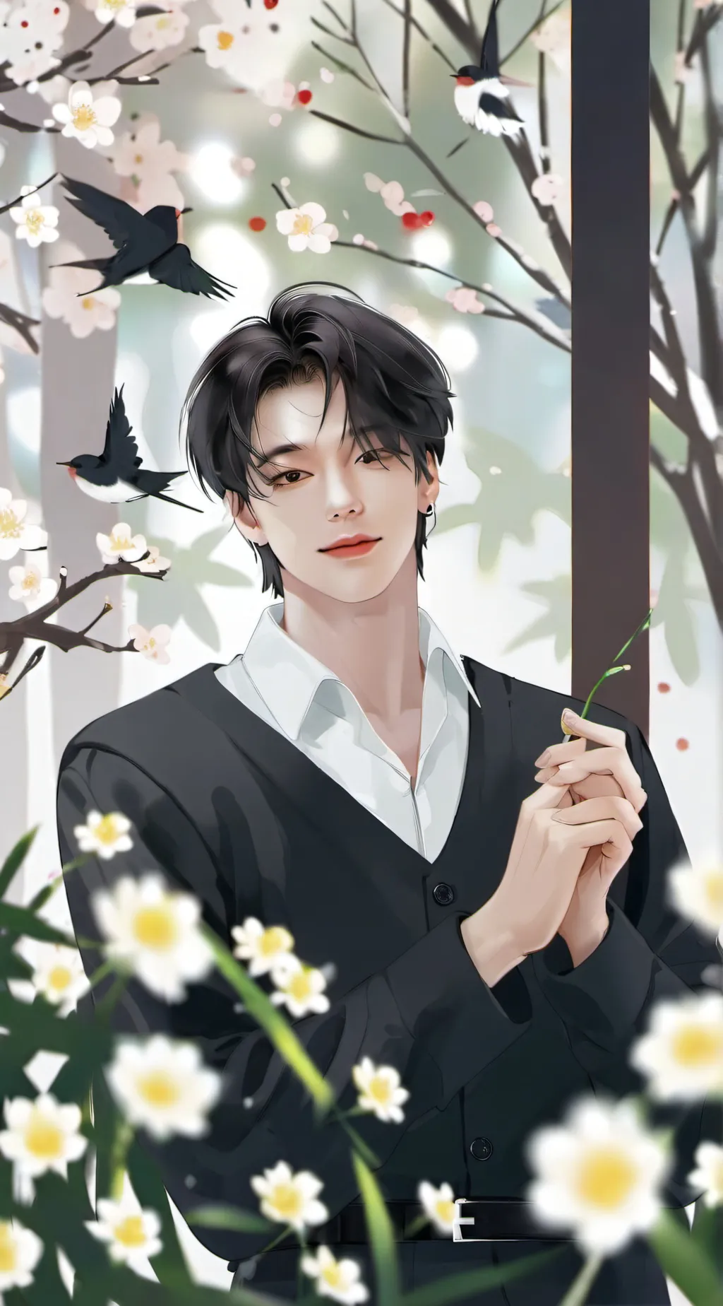 ai character: Wooyoung (ATEEZ)  background