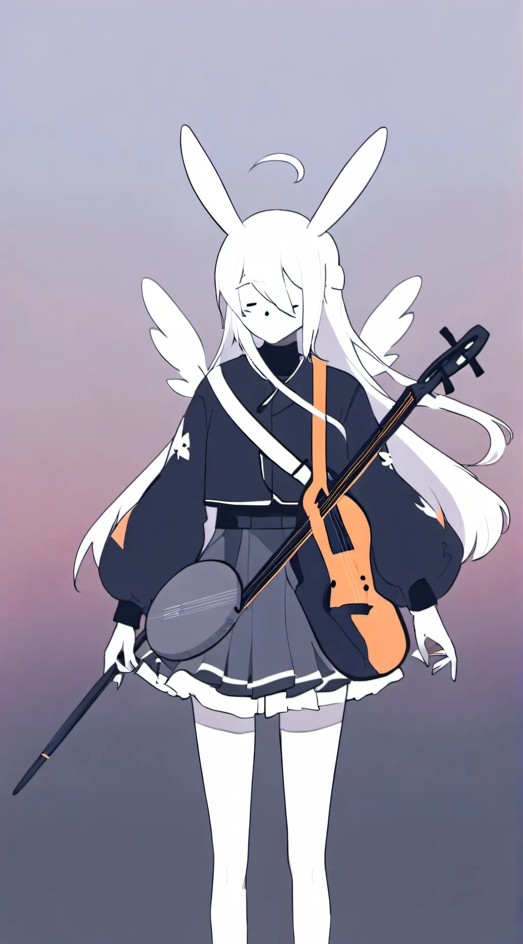 ai character: miss circle background