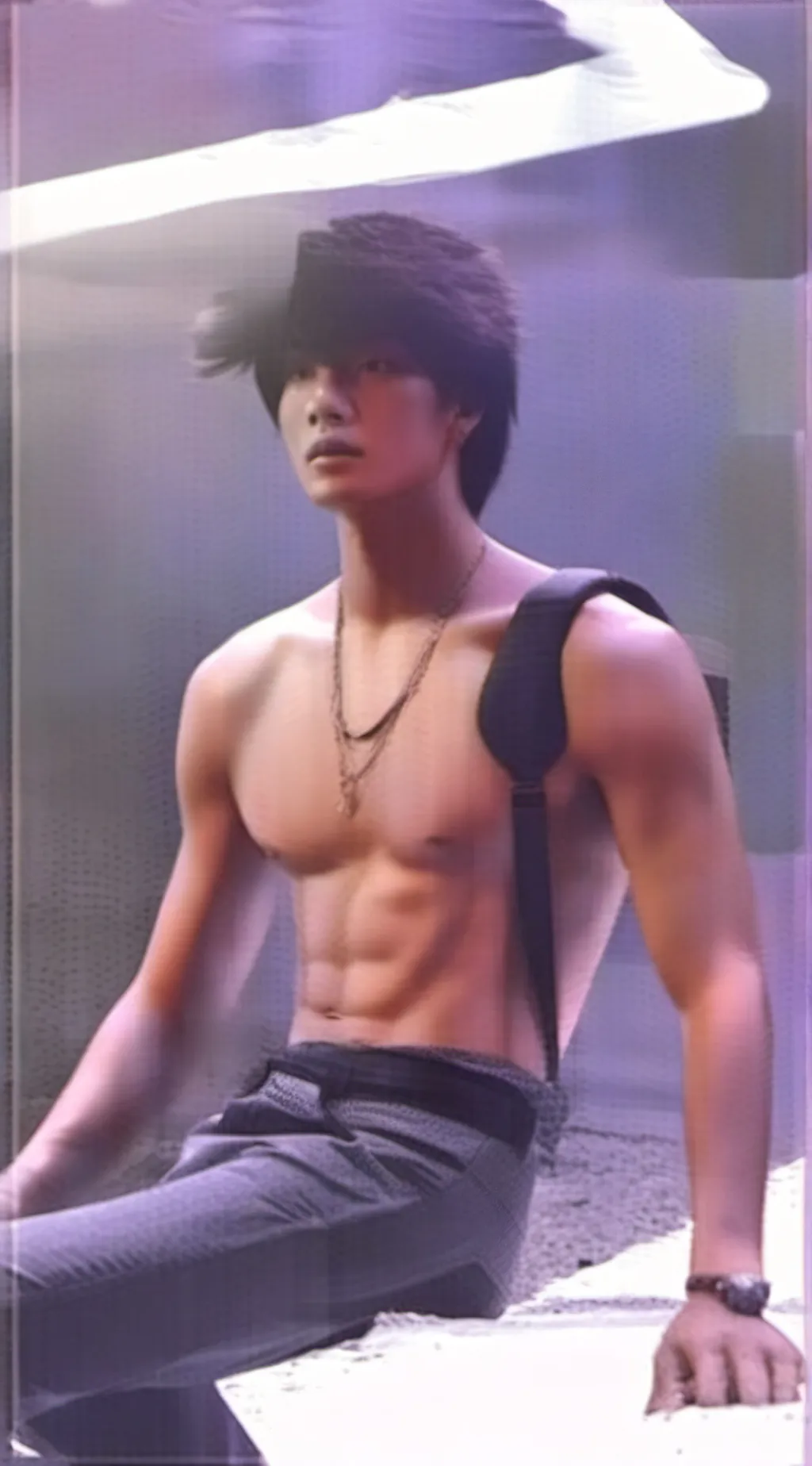 ai character: Boywithuke  background