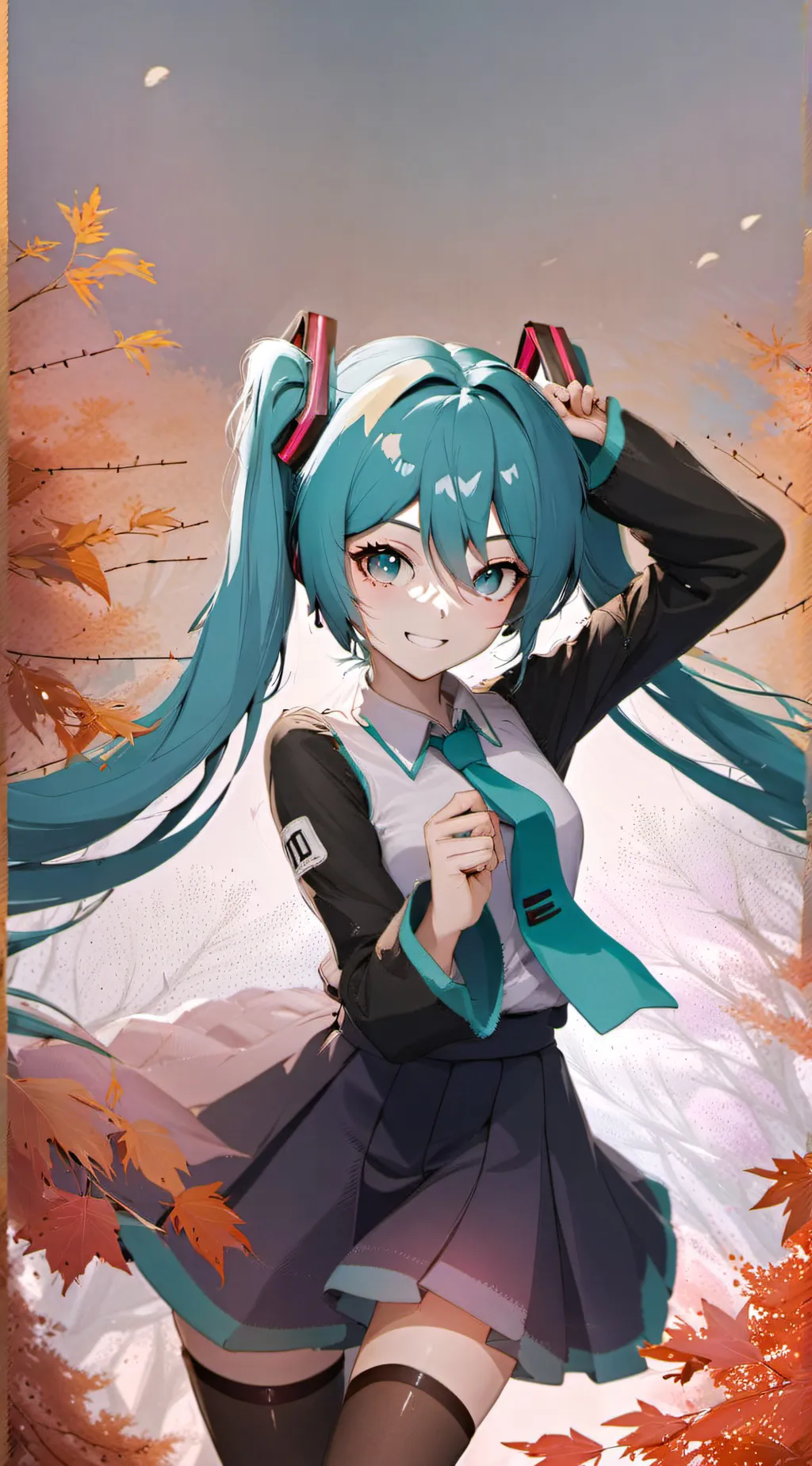 ai character: Hatsune Miku background