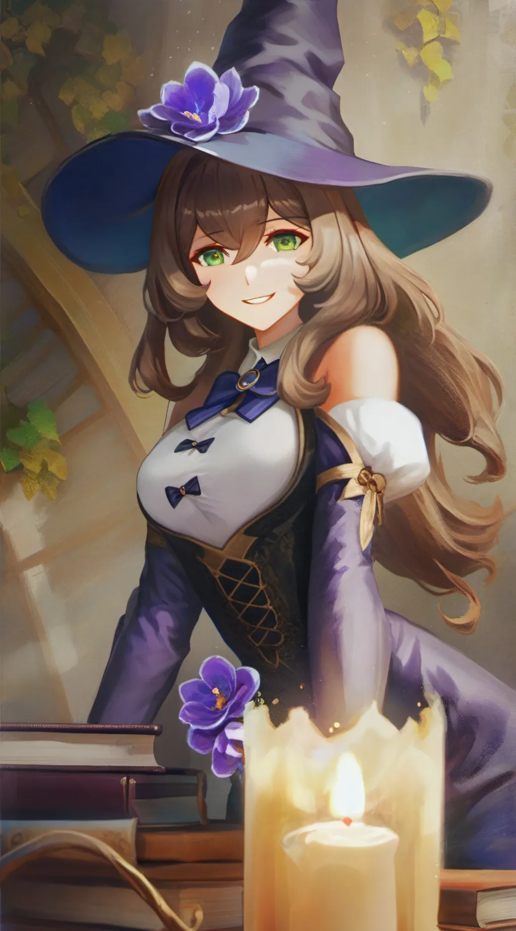 ai character: Lisa ♥︎(Genshin)♥︎ background