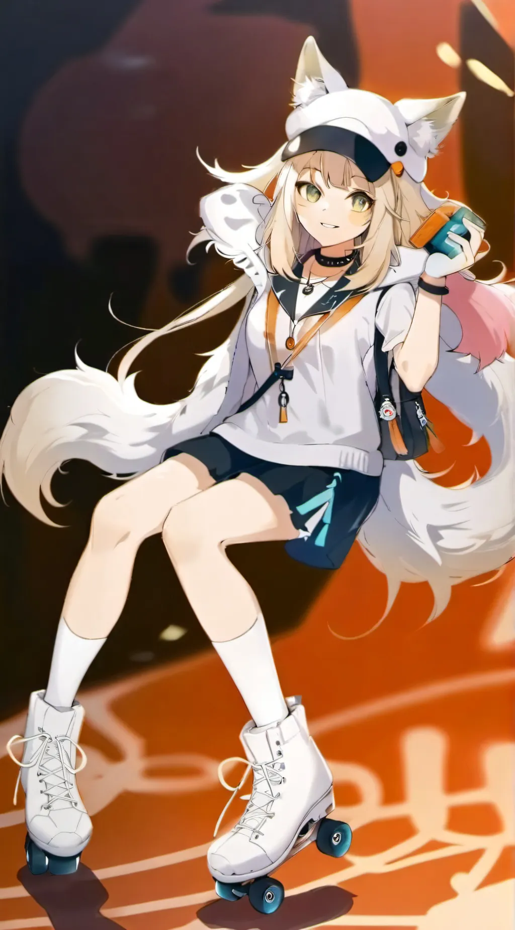 ai character: Demon SlayerXCafe background