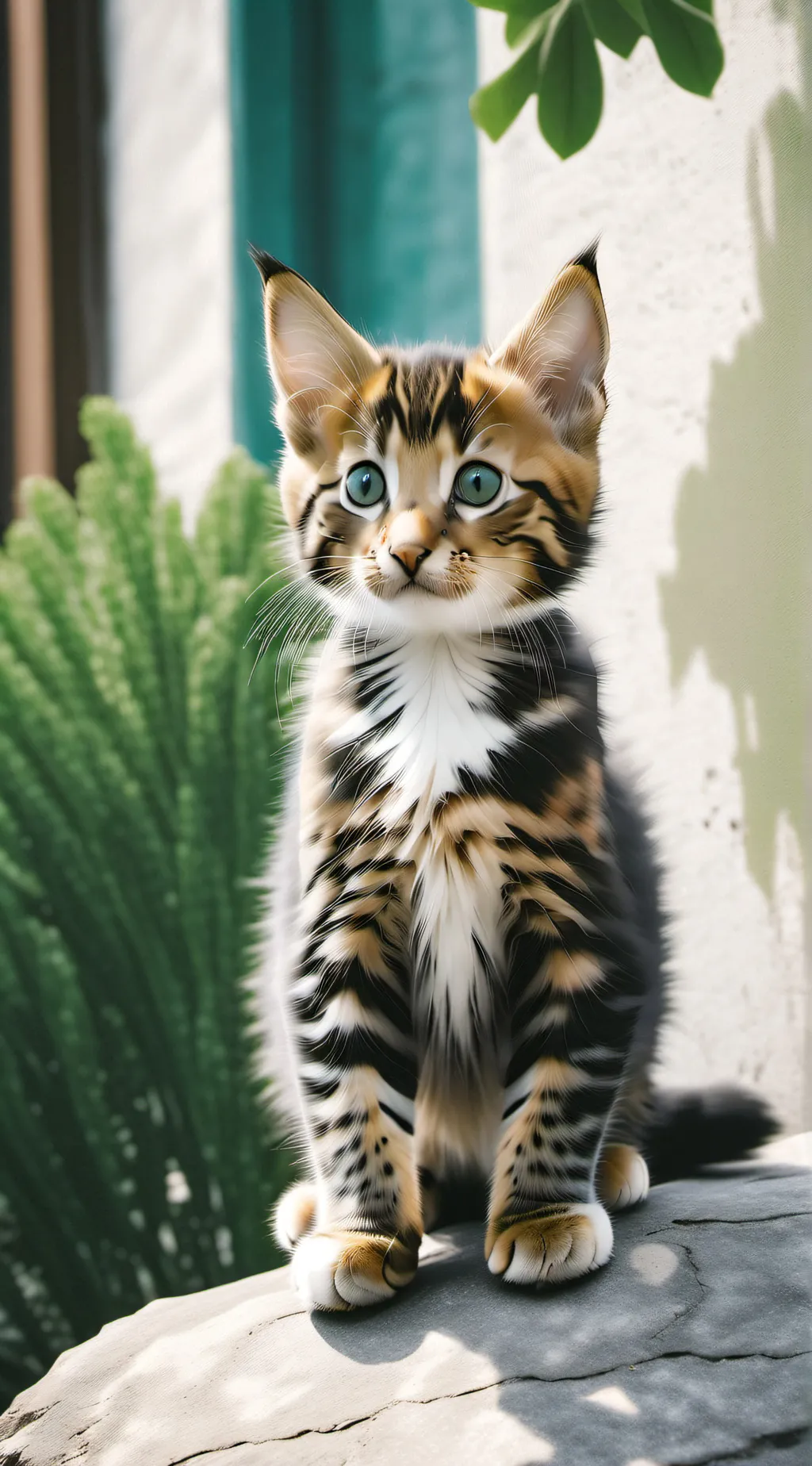 ai character:  kitten background