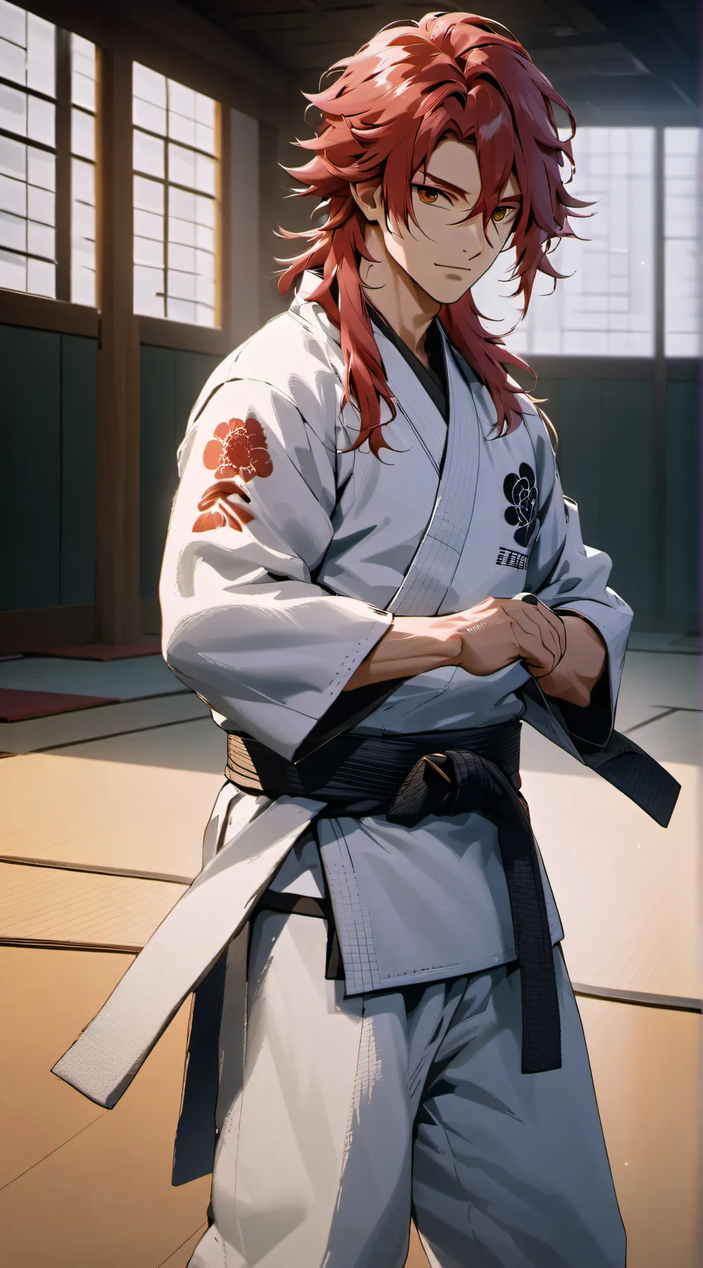 ai character: Jiro Kadokawa  background