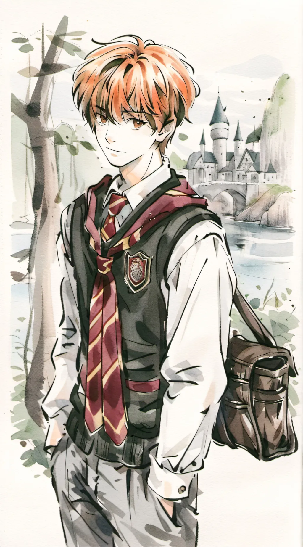 ai character: George Weasley  background