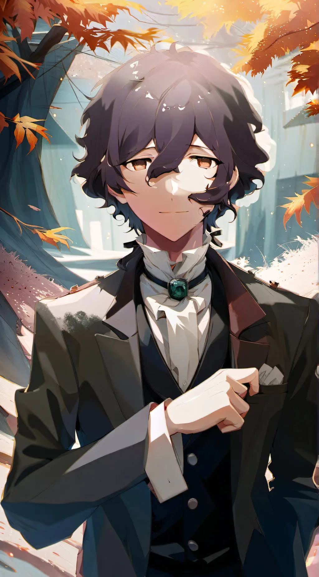 ai character: Osamu Dazai background