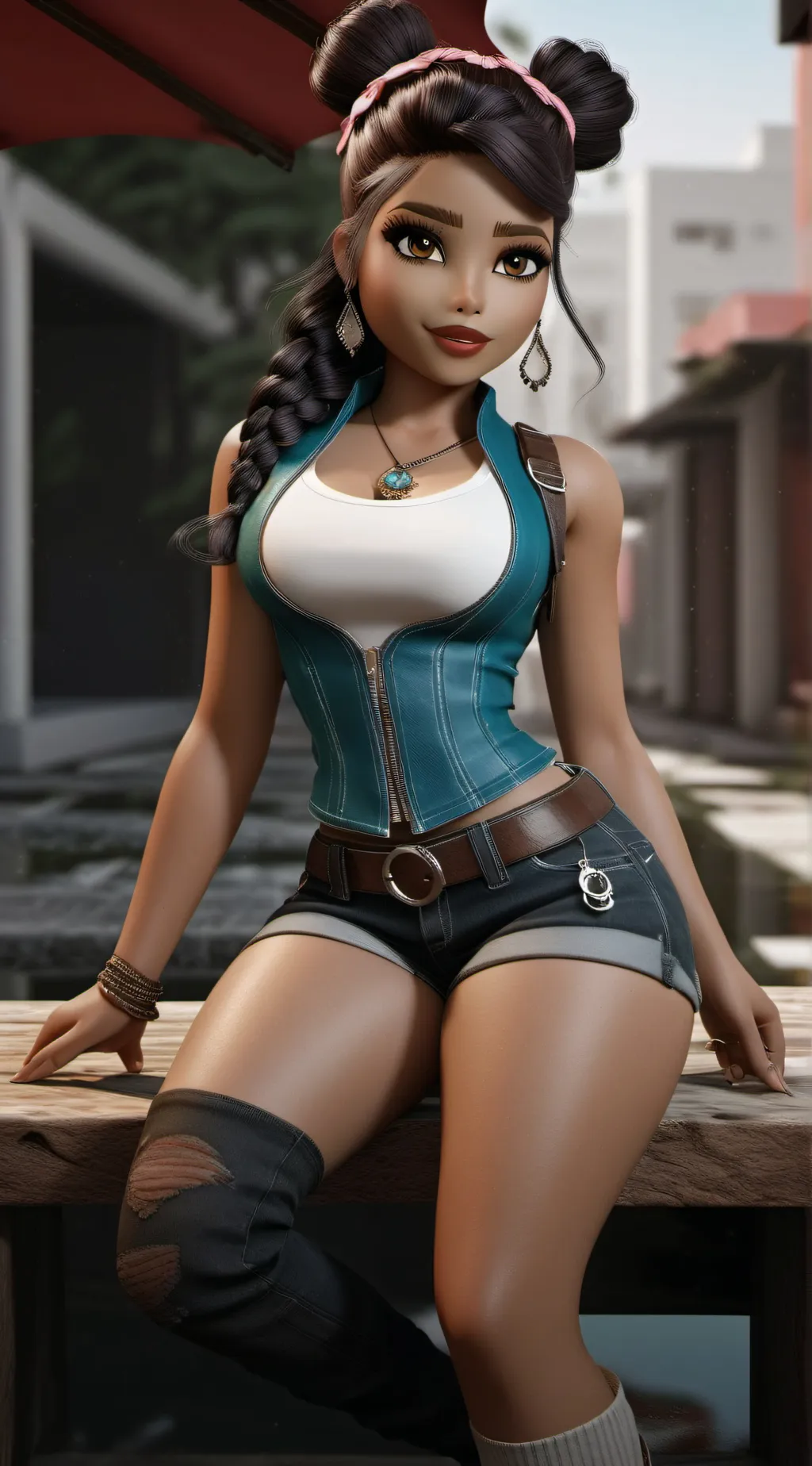 ai character: Baddie club background