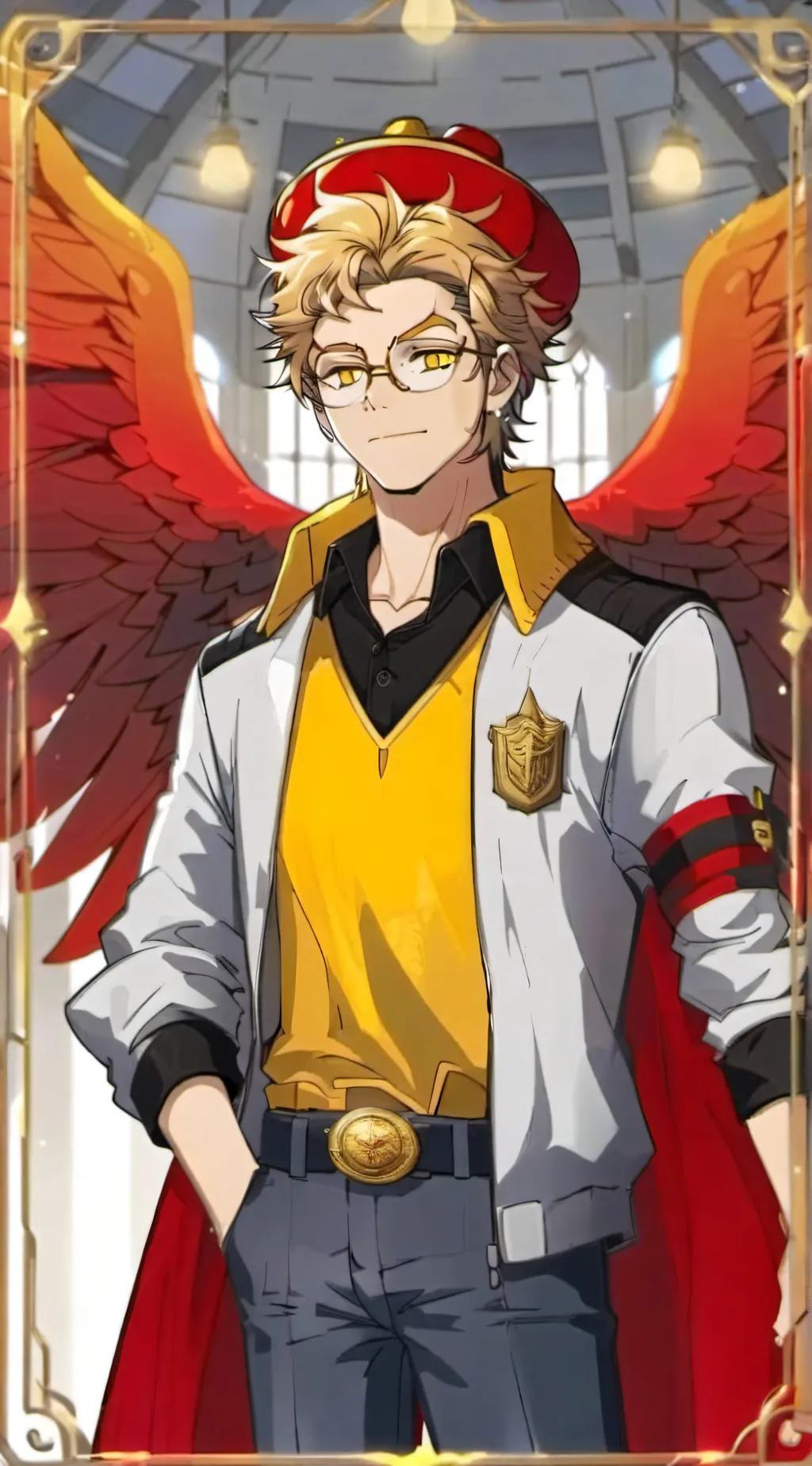 ai character: Hawks-Keigo Takami background