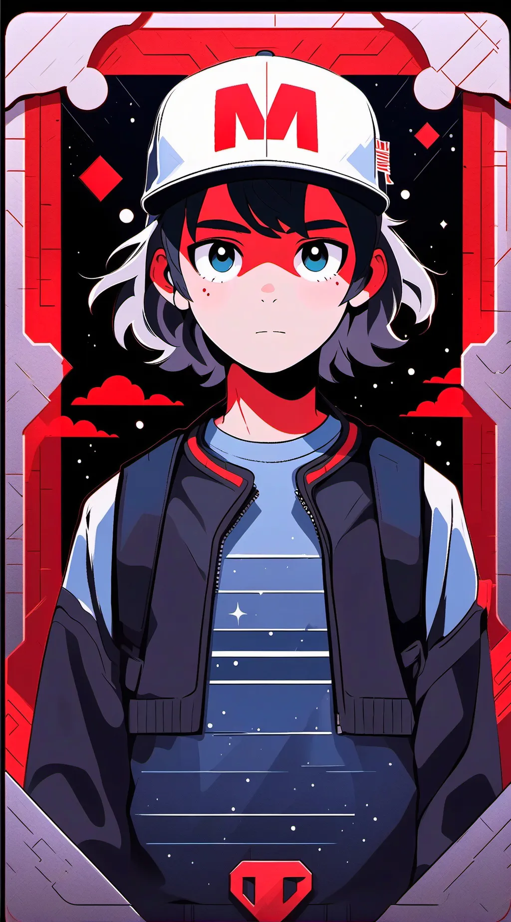 ai character: Stranger things  background