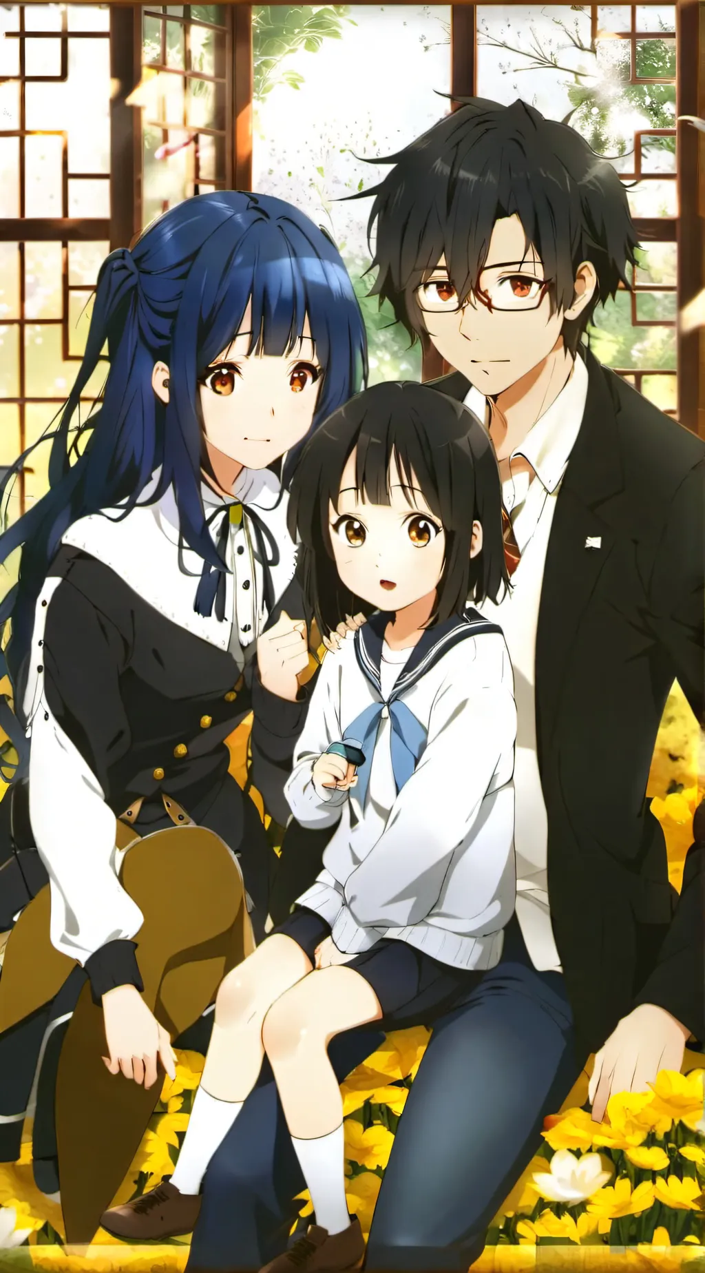 ai character: the abandoned girl background