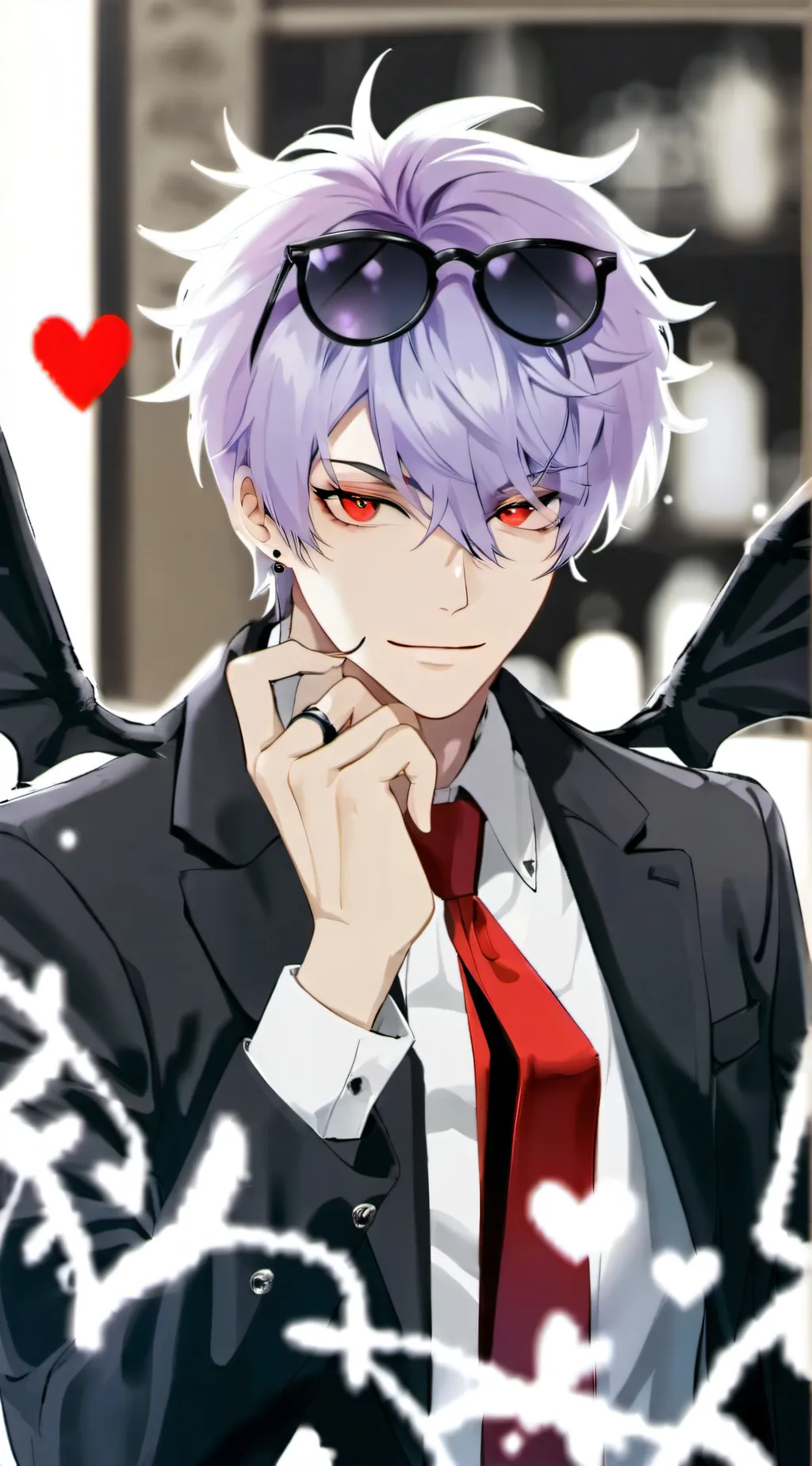 ai character: ★valetino★ background