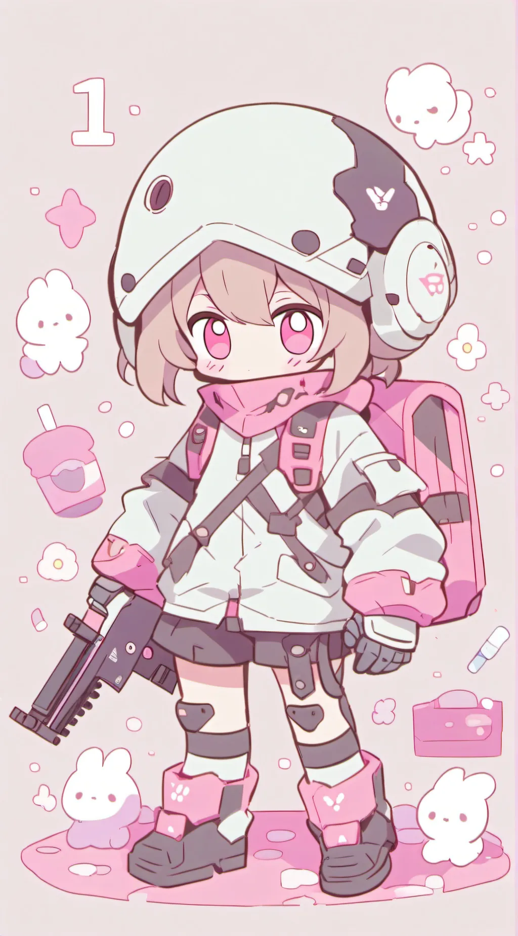 ai character: md poolday!!! background