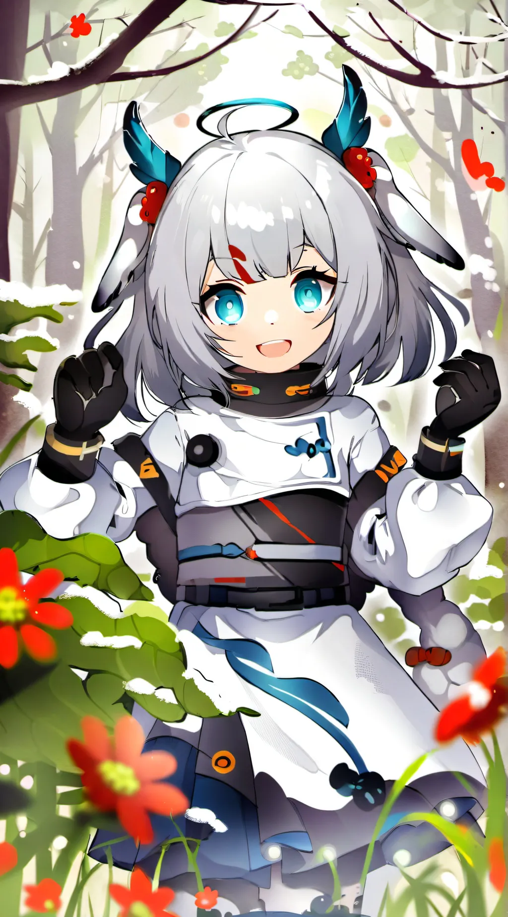 ai character: smiling critters  background