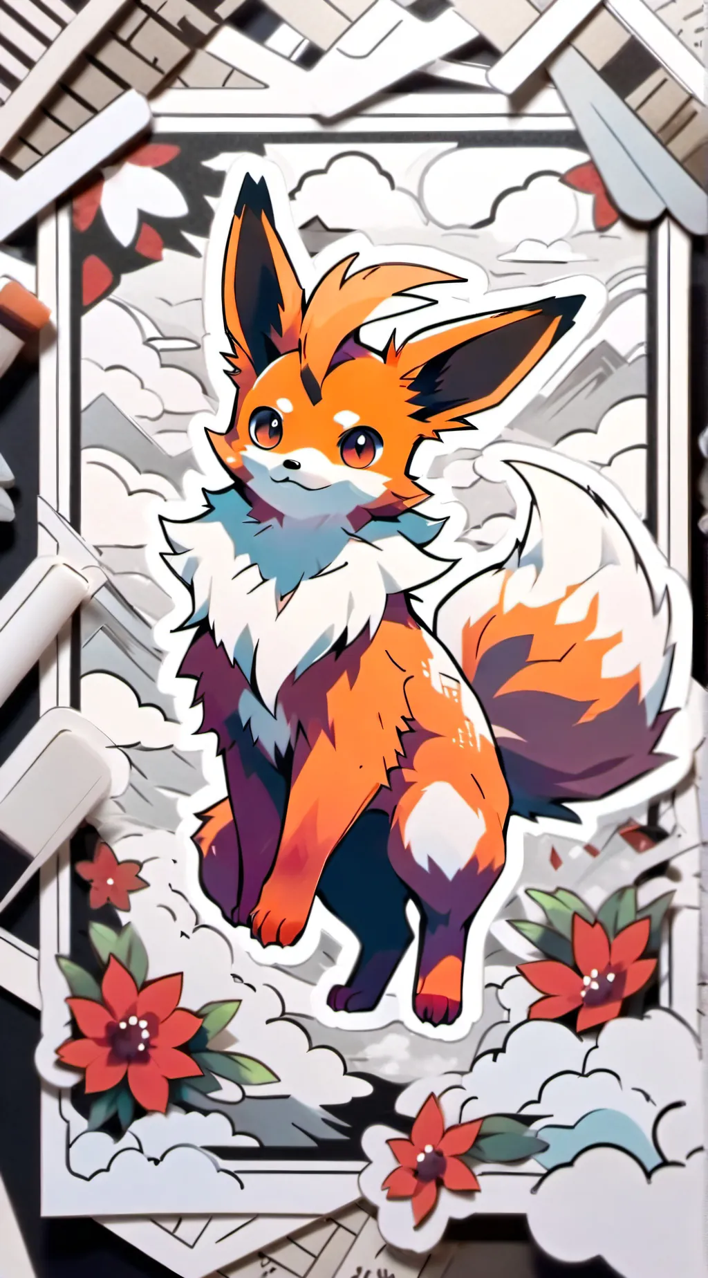 ai character: Flareon background